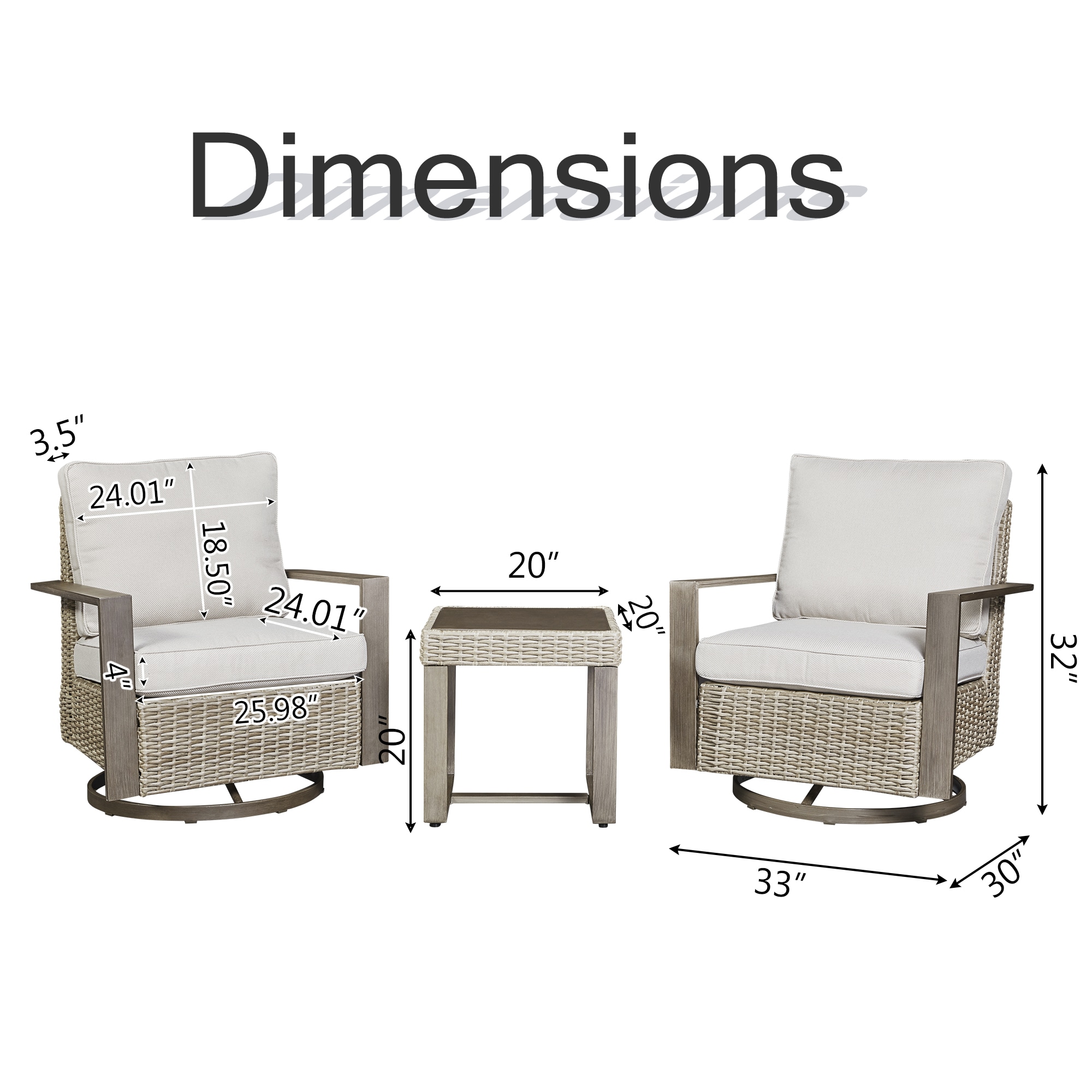 Rilyson FS079 Patio-Conversation-Sets - View #7
