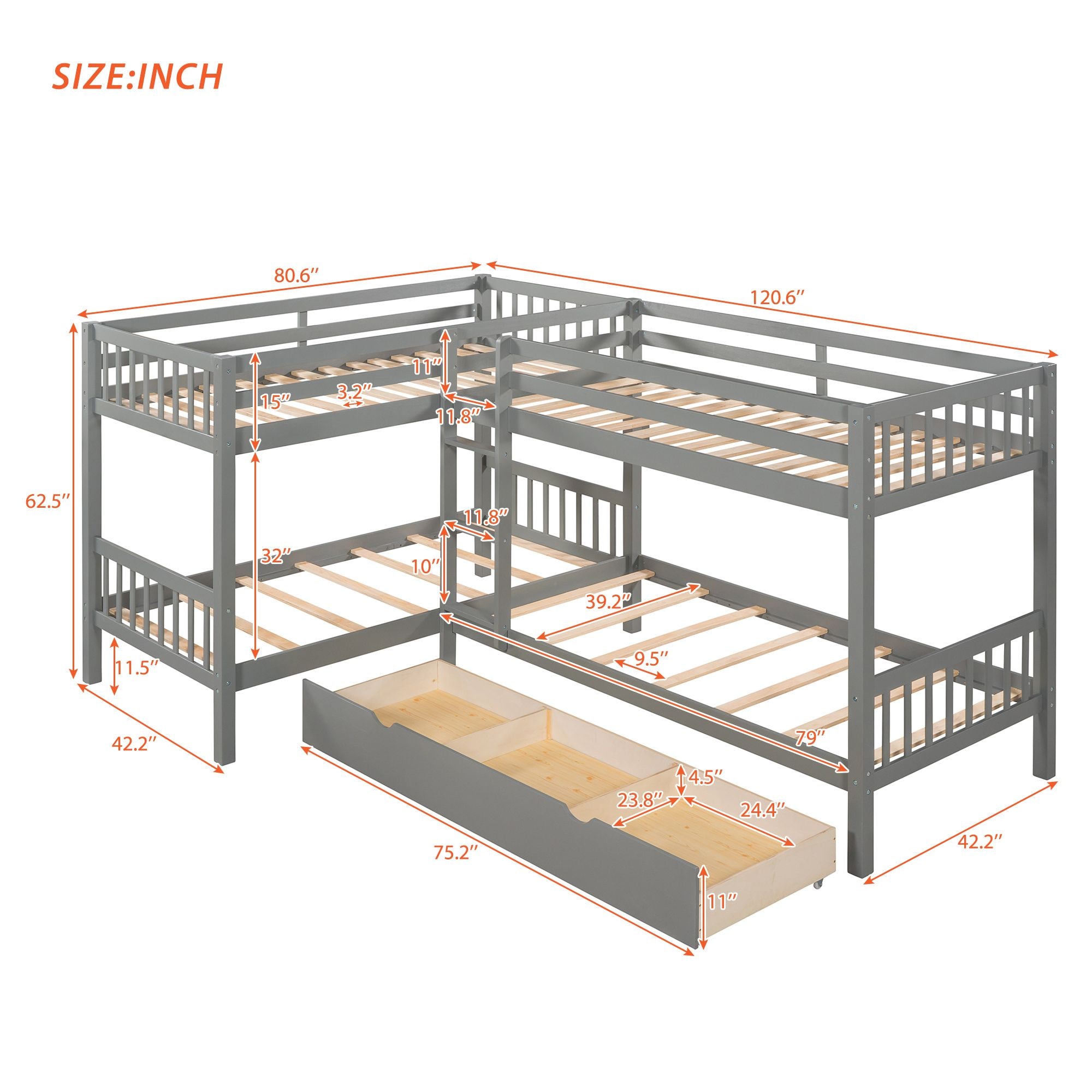 Yiekholo LL-1803AAE Bunk-Beds - View #4
