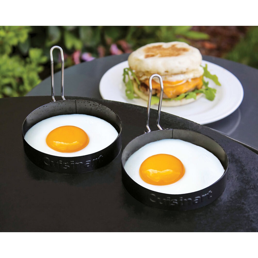 4 Pack Egg Ring Set Compatible With Frying Shaping Eggs - Round