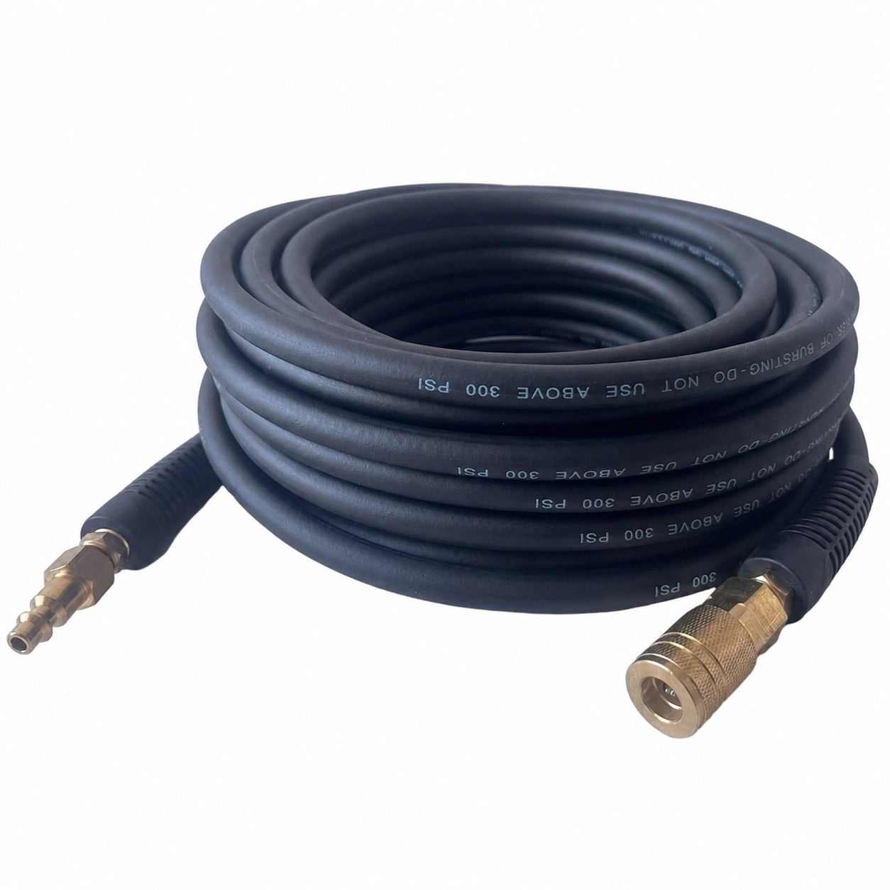 AKSCYZM  Air Hose 1 Quarter Inch x 25 Foot Heavy Duty Lightweight Kink Resistant Hybrid Material Flexible Air Compressor Hose with Brass Fittings