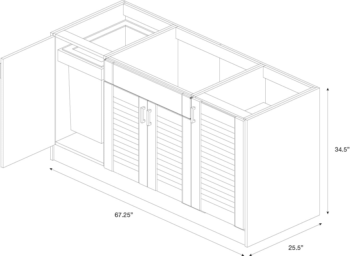 WeatherStrong WSE66SB-TWW Modular-Outdoor-Kitchens - View #3