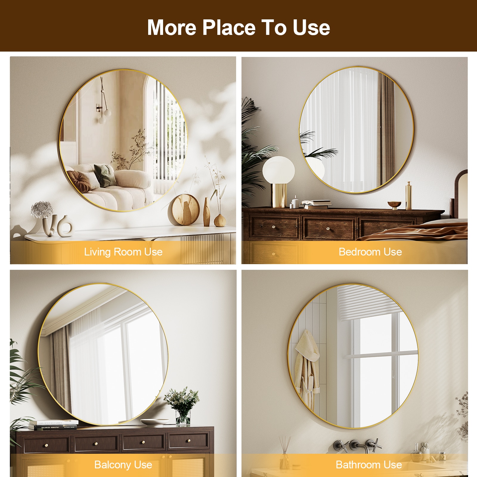 BEAUTYPEAK RM36G Decor-Mirrors - View #6