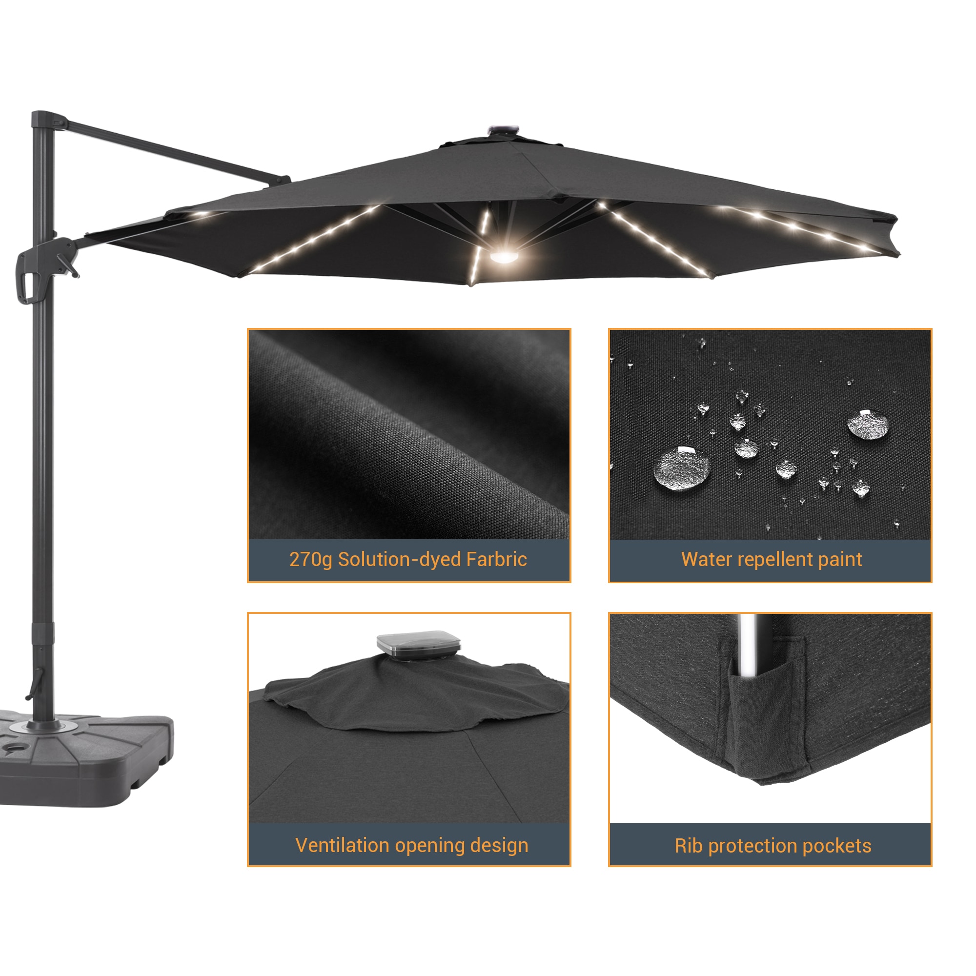 ACEGOSES LW-MCT-JC47BK Umbrellas-2 - View #2