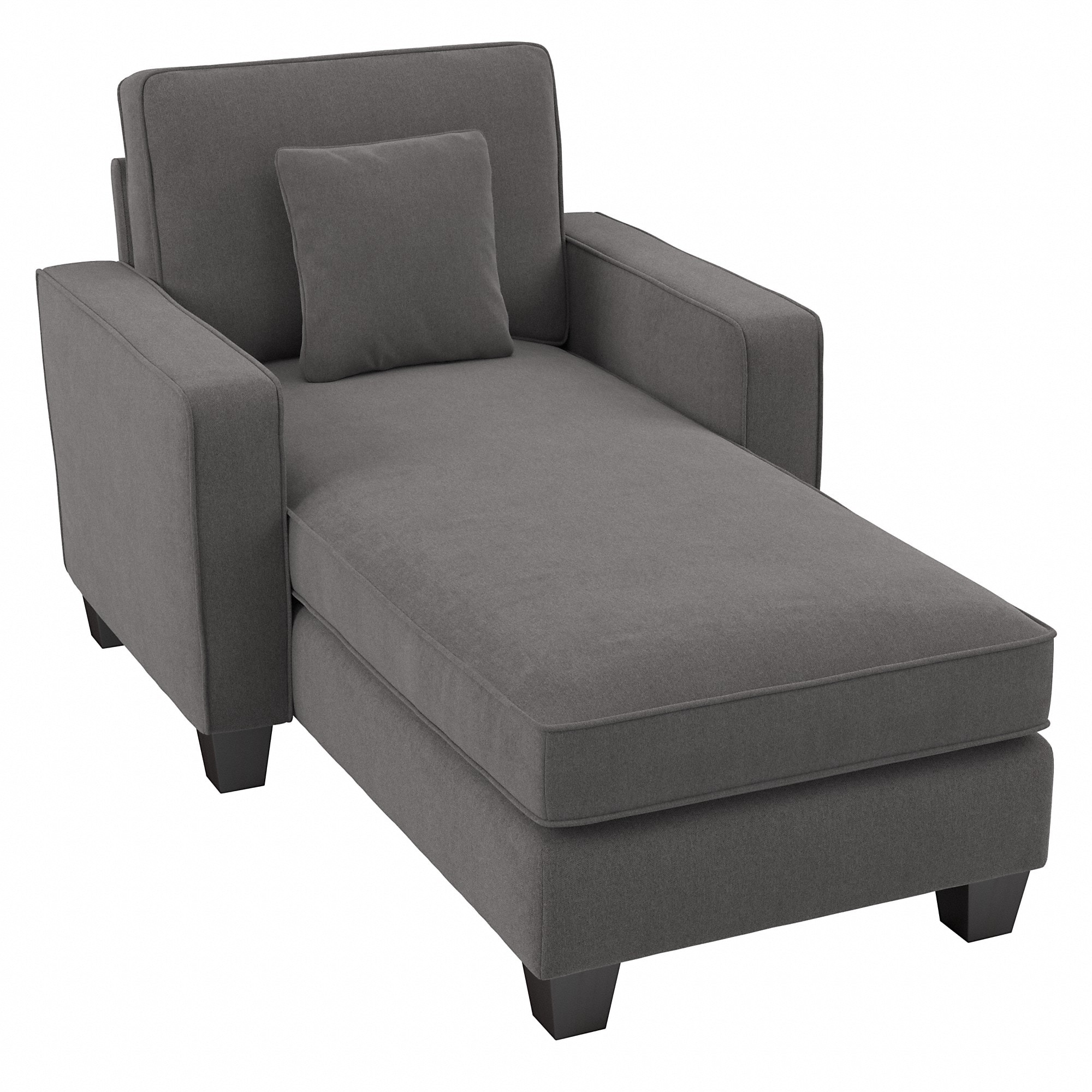 Grey fabric 2024 chaise lounge