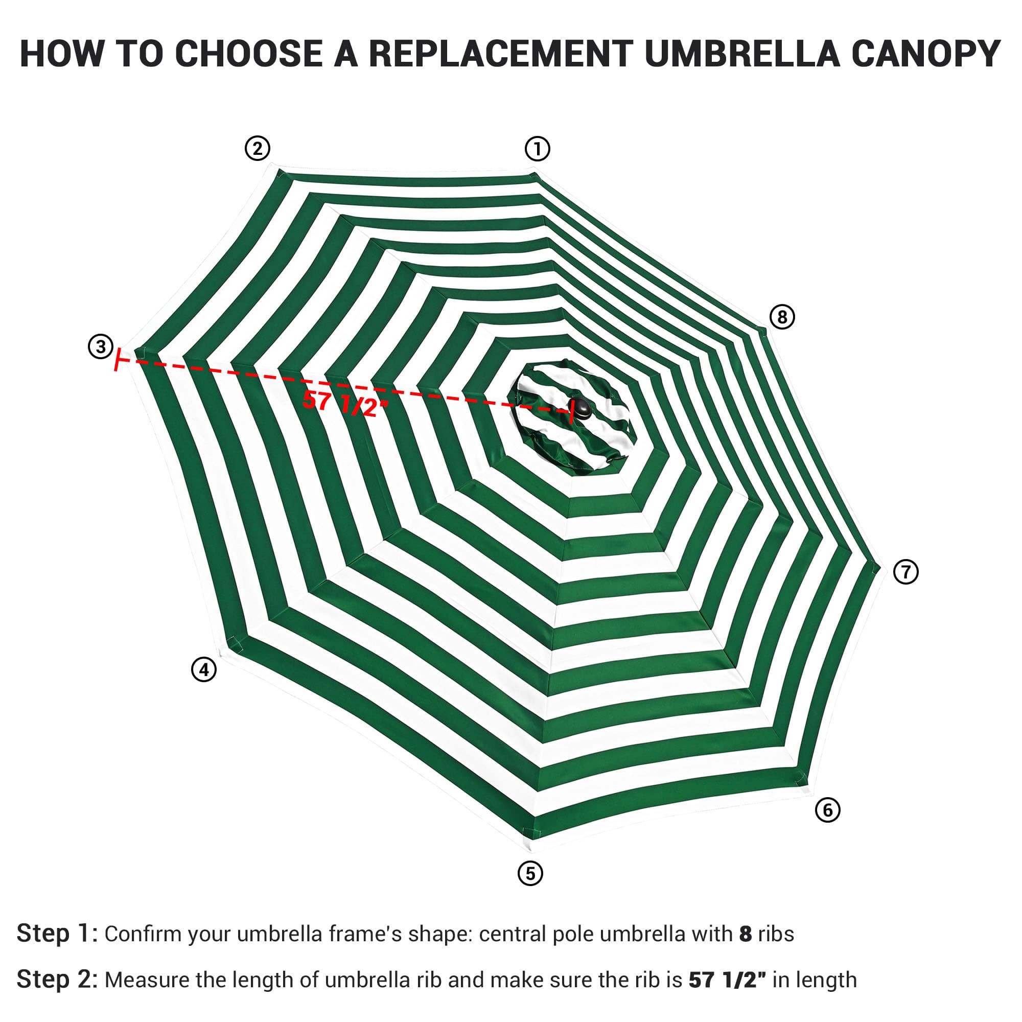 Yescom 07UMC001-10F-0407-LO Umbrellas-3 - View #5