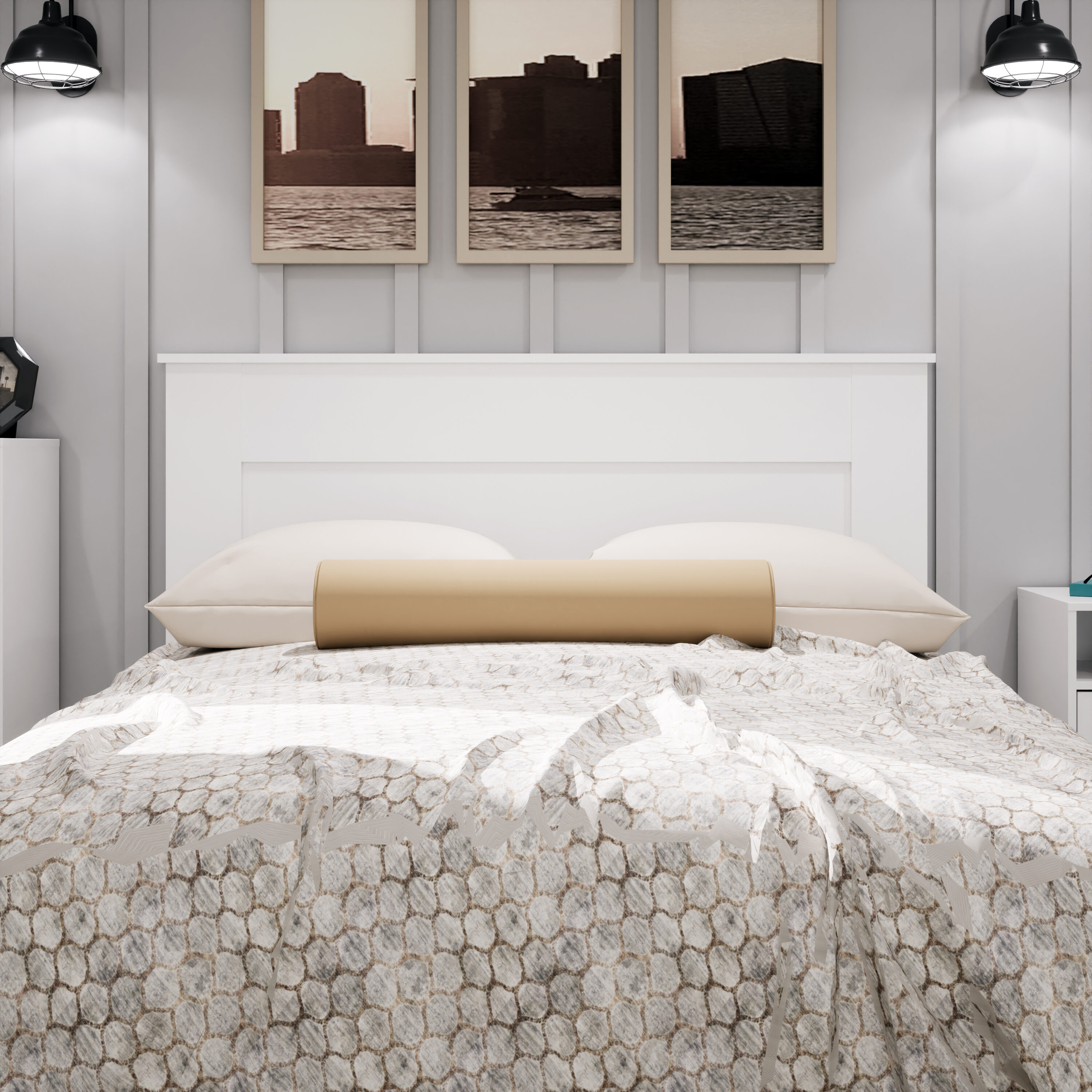 Prepac WHFQ-1301-1 Upholstered-Headboards - View #3