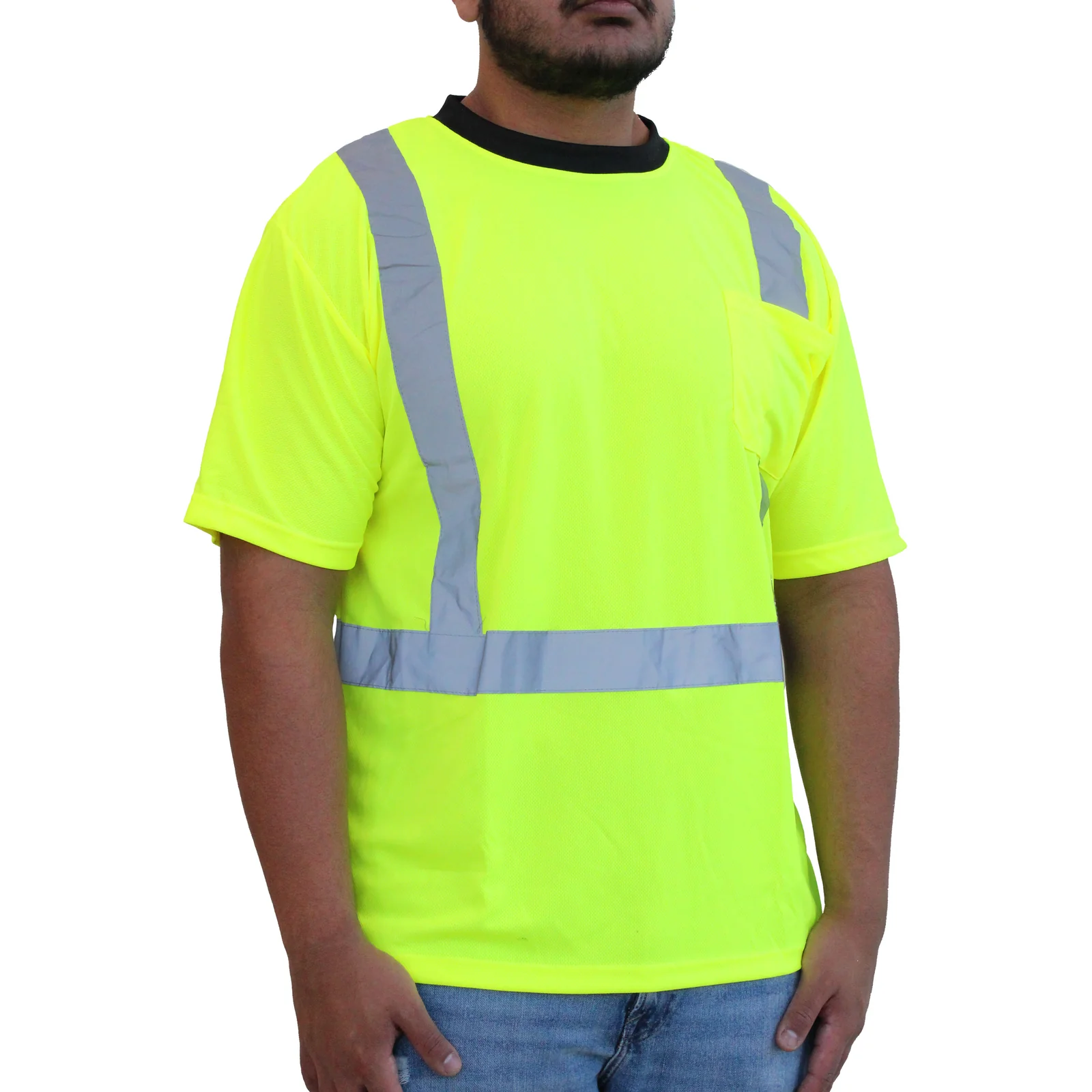 Glow Shield Class 2 Green Safety Shirt, Size XL - High Visibility ...