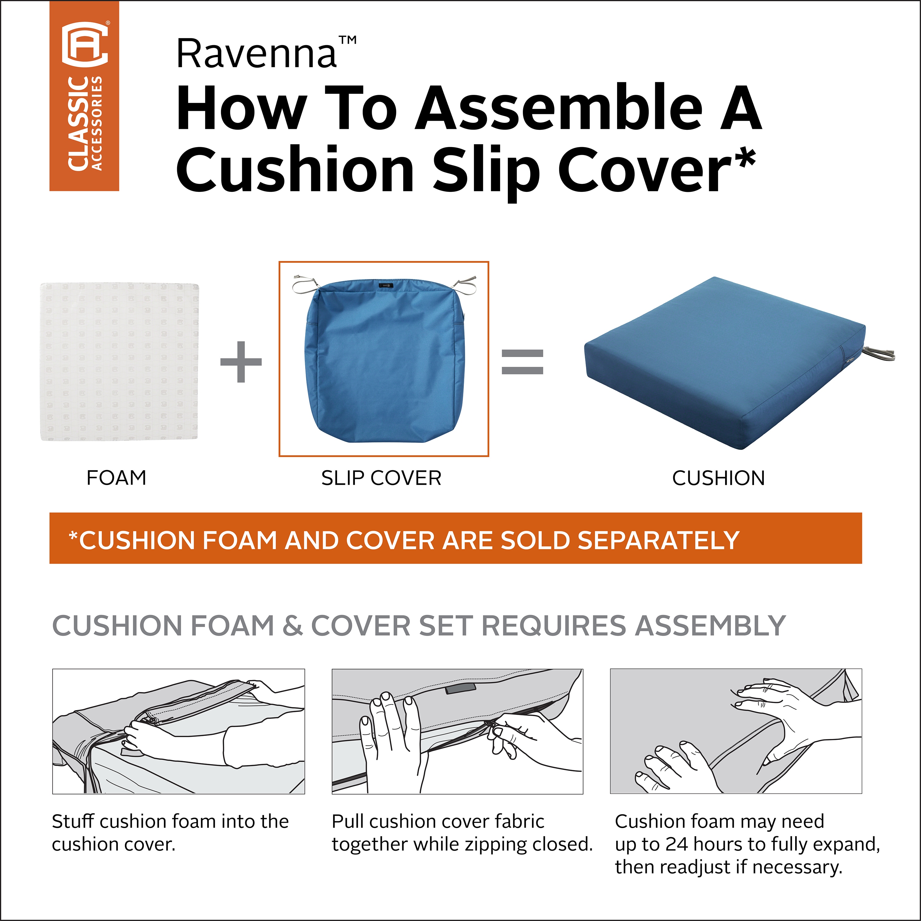 Classic Accessories 60-336-010501-RT Patio-Furniture-Cushions - View #9