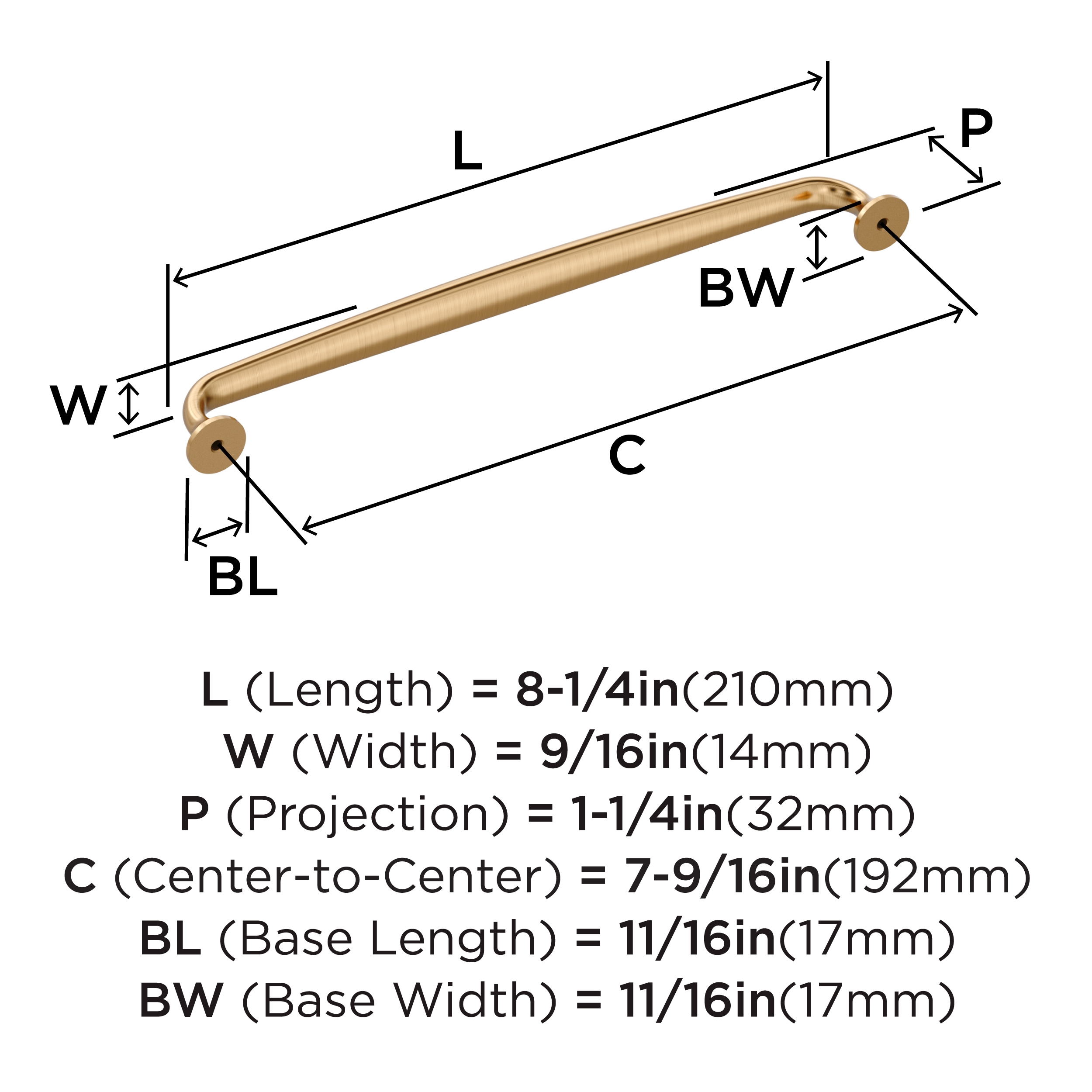 Amerock BP36986CZ Cabinet-Pulls - View #3
