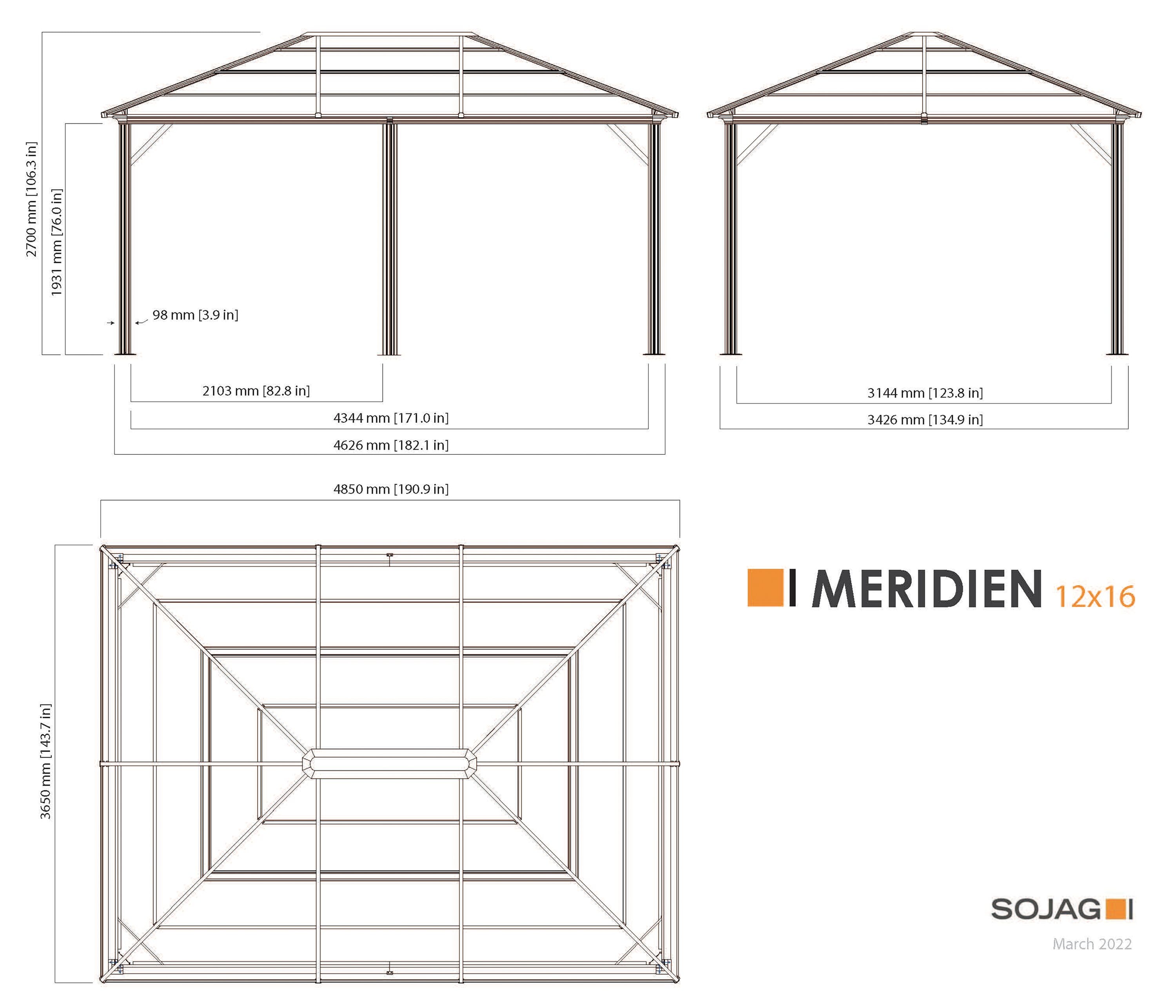 Sojag 500-9168372 Wood-Resin-Gazebos - View #11