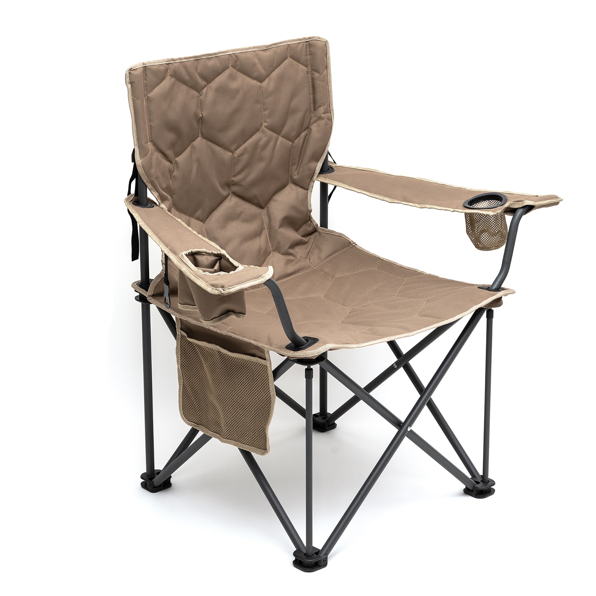 Clihome CL-CCAC2418BKA1 Polyester Khaki Folding Beach chair