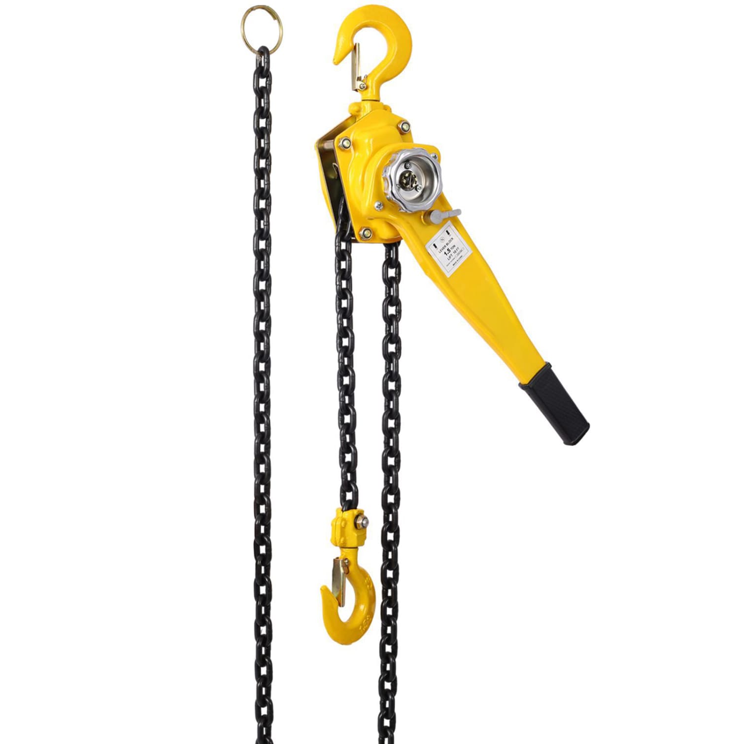 Kahomvis GH-QPW4-623 Chain hoist 3-Ton 20 ft Steel Lever Chain Hoist Log Hook with Heavy Duty Hooks Lift Puller