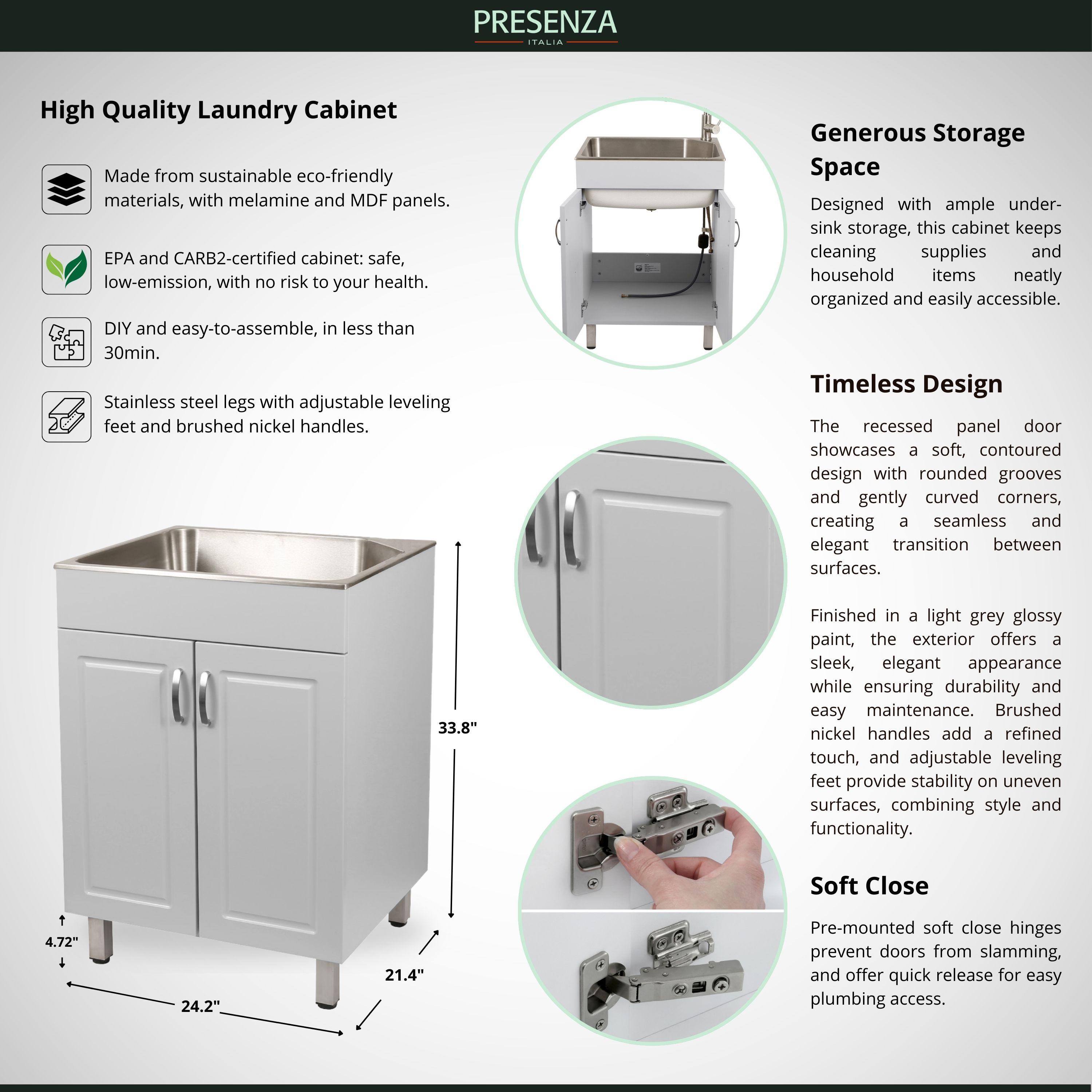 Presenza 77513 Laundry-Tubs-Utility-Sinks - View #12