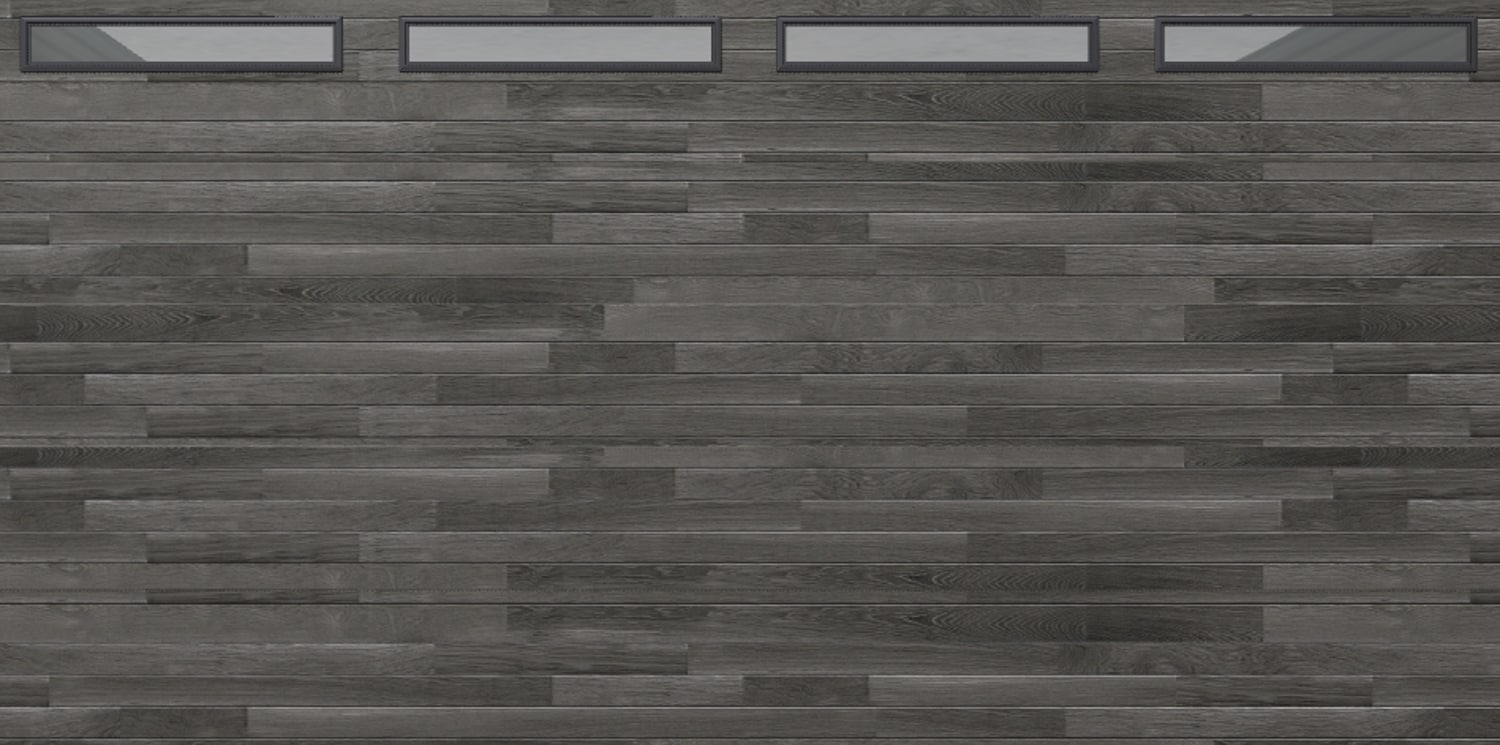 Wayne Dalton WD8300CNTCOPNLS168 8300 16-ft x 8-ft 12.12 R-Value Insulated Carbon Oak Double Garage Door with Windows