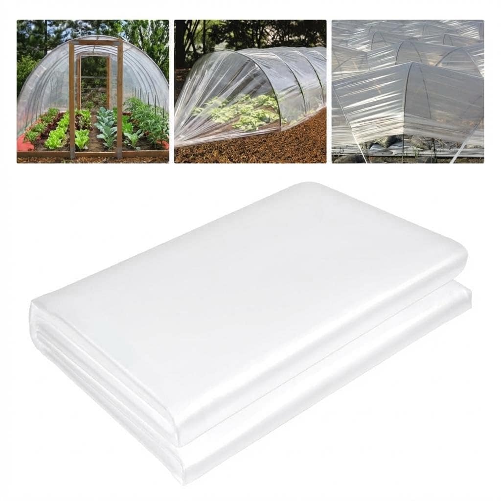 DEXSO Heavy Duty 6 Mil Clear Greenhouse Plastic Sheeting