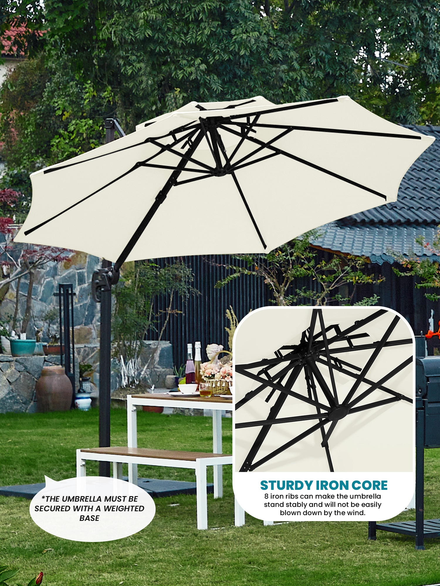 JEAREY JE-LKLM-13FT-MB Umbrellas-2 - View #4