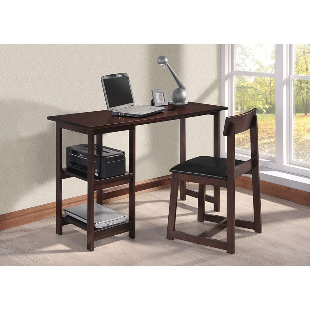 HomeRoots 285411 Julia Brown Contemporary Ergonomic Faux Leather Executive Chair