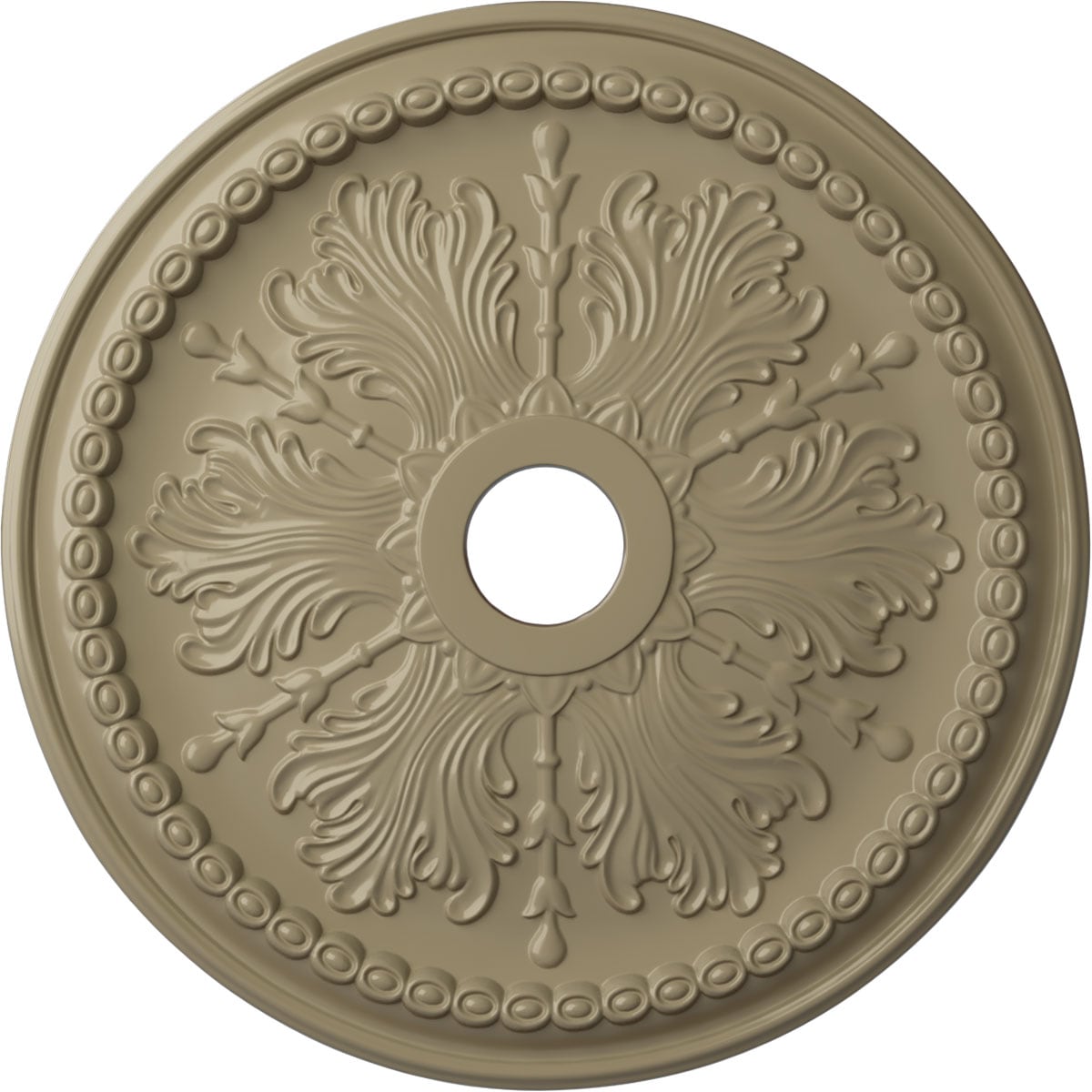 Ekena Millwork CM27WIGDF Winsor 27.5-in W x 27.5-in L Painted Gobi Desert Polyurethane Whole Ceiling Medallion