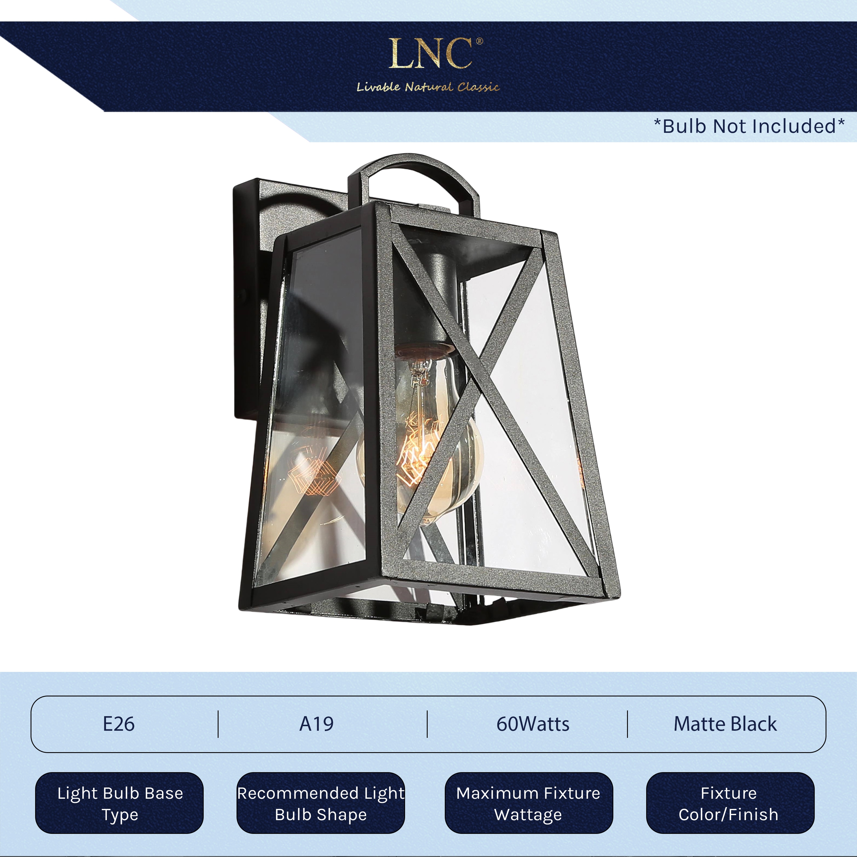 LNC YFQYYZLWS14245Q7 Outdoor-Wall-Lighting - View #17