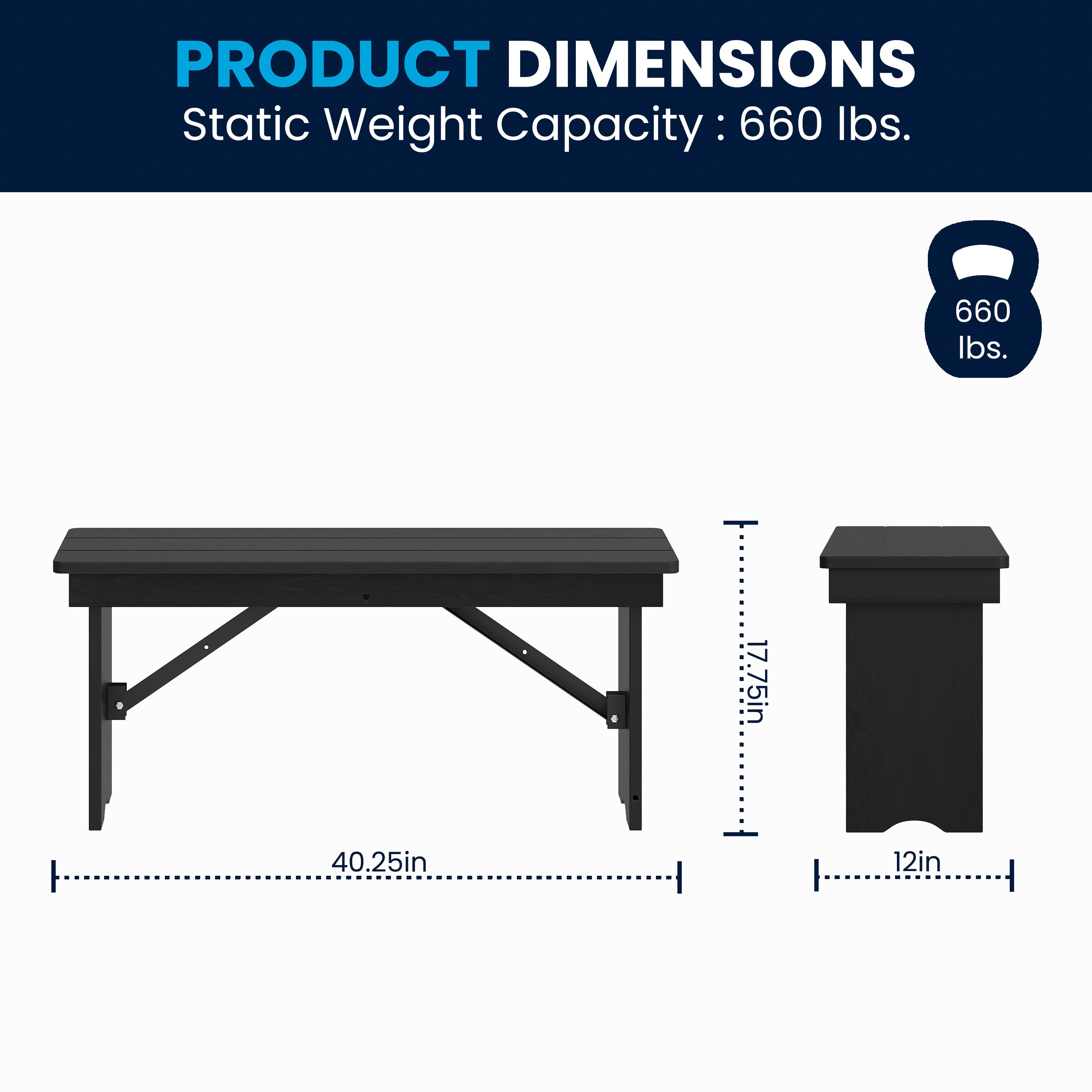 Flash Furniture 196861180293 Dining-Benches - View #11