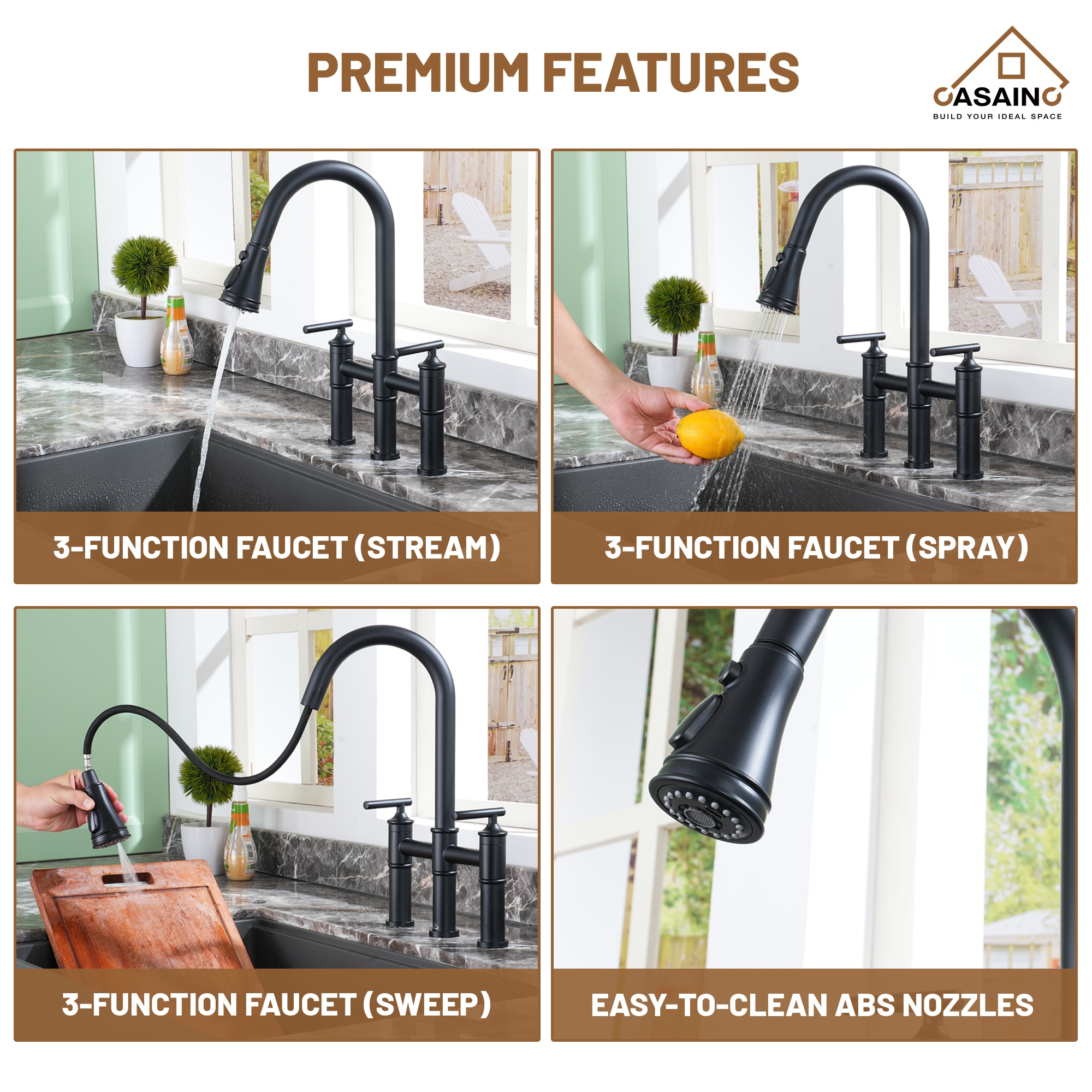 CASAINC MS-ID-D3571-ORB Kitchen-Faucets - View #5