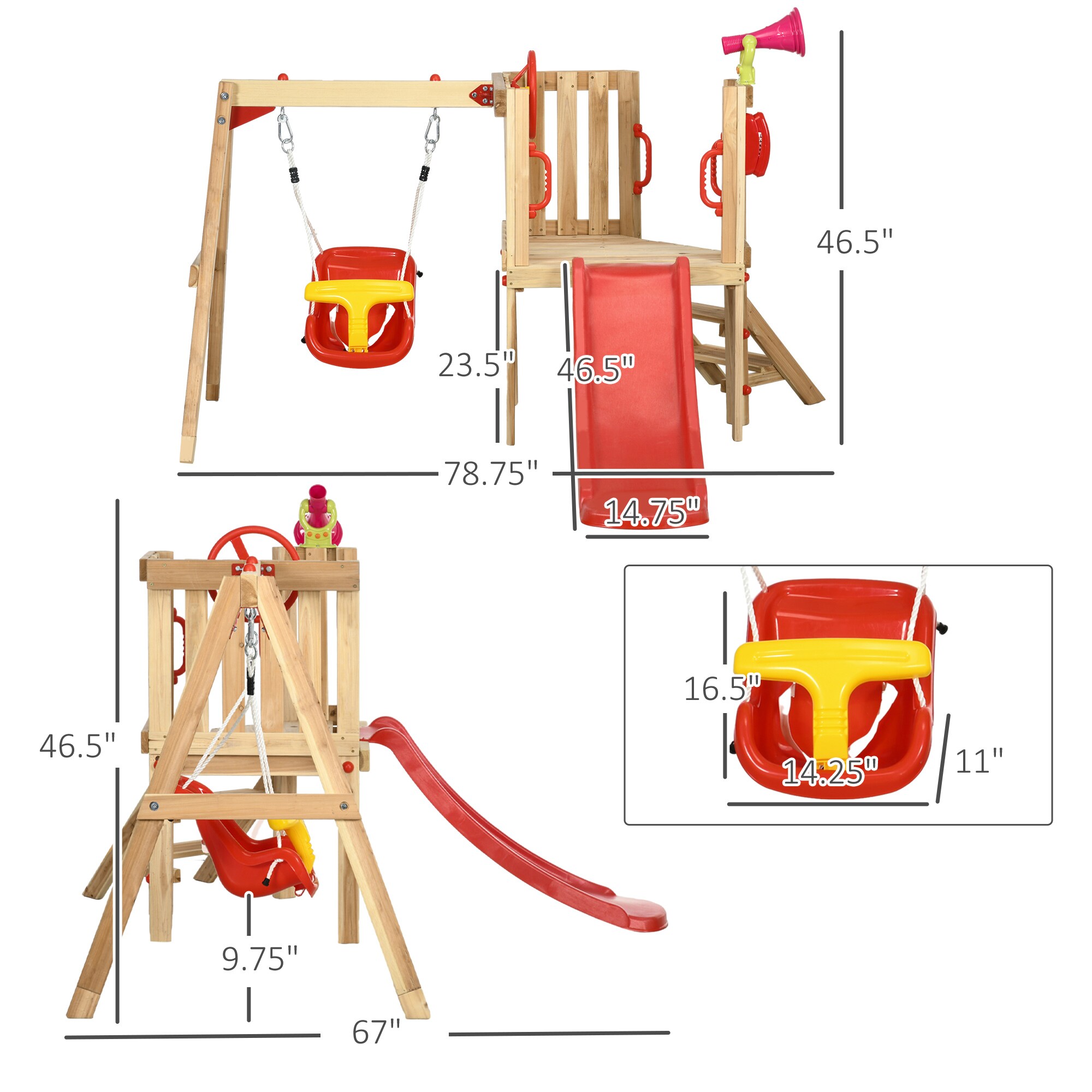 Runesay SS-8 Playset-Swings - View #2