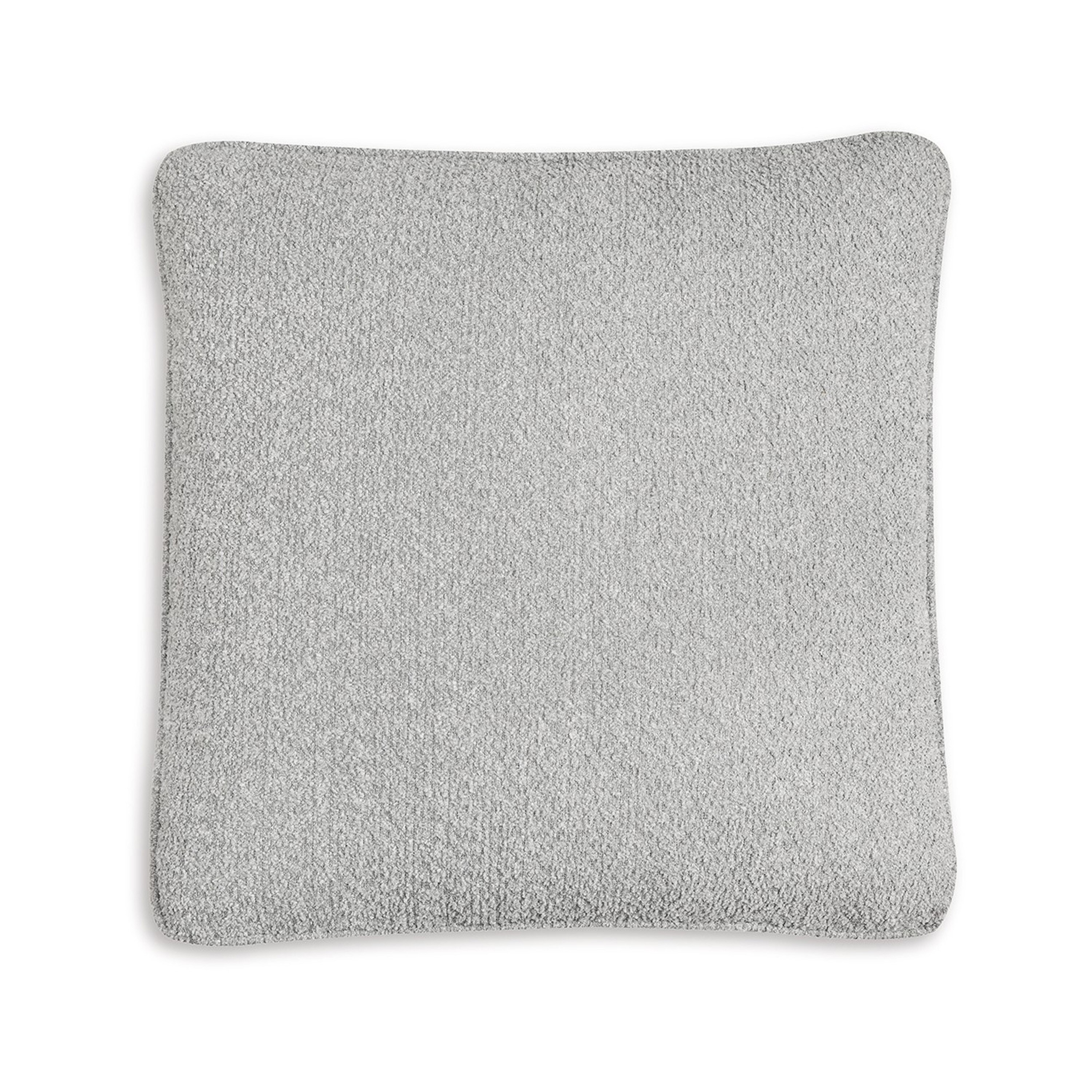 Benzara BM318579 4-Pack Solid Gray Square Throw Pillow