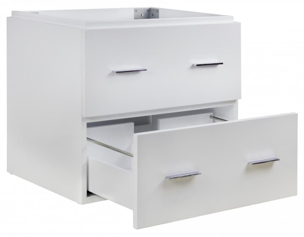 American Imaginations Xena Quartz 24-in White Single Sink Bathroom ...