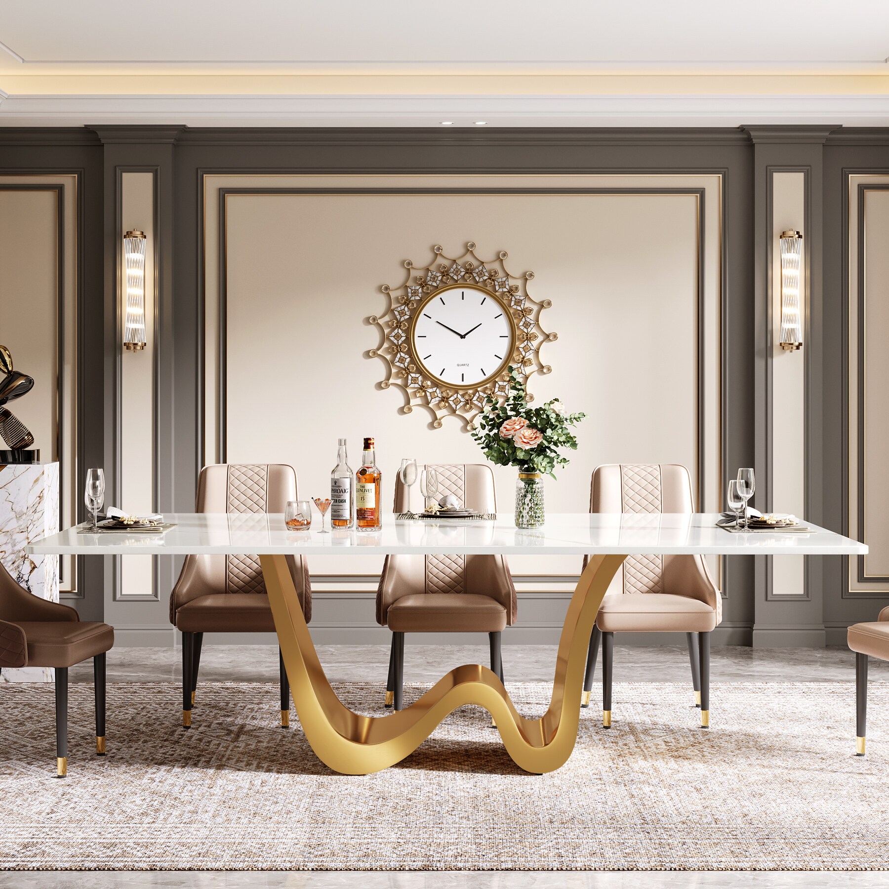 Tribesigns LWFD-HL055 Dining-Tables - View #3