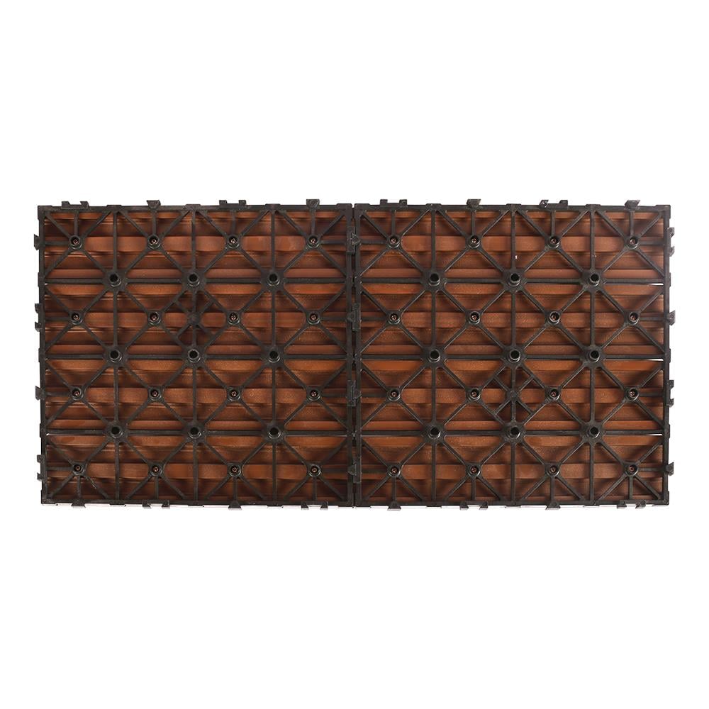 Brazilian Ipe Composite Interlocking Deck Tile 12" x 24"