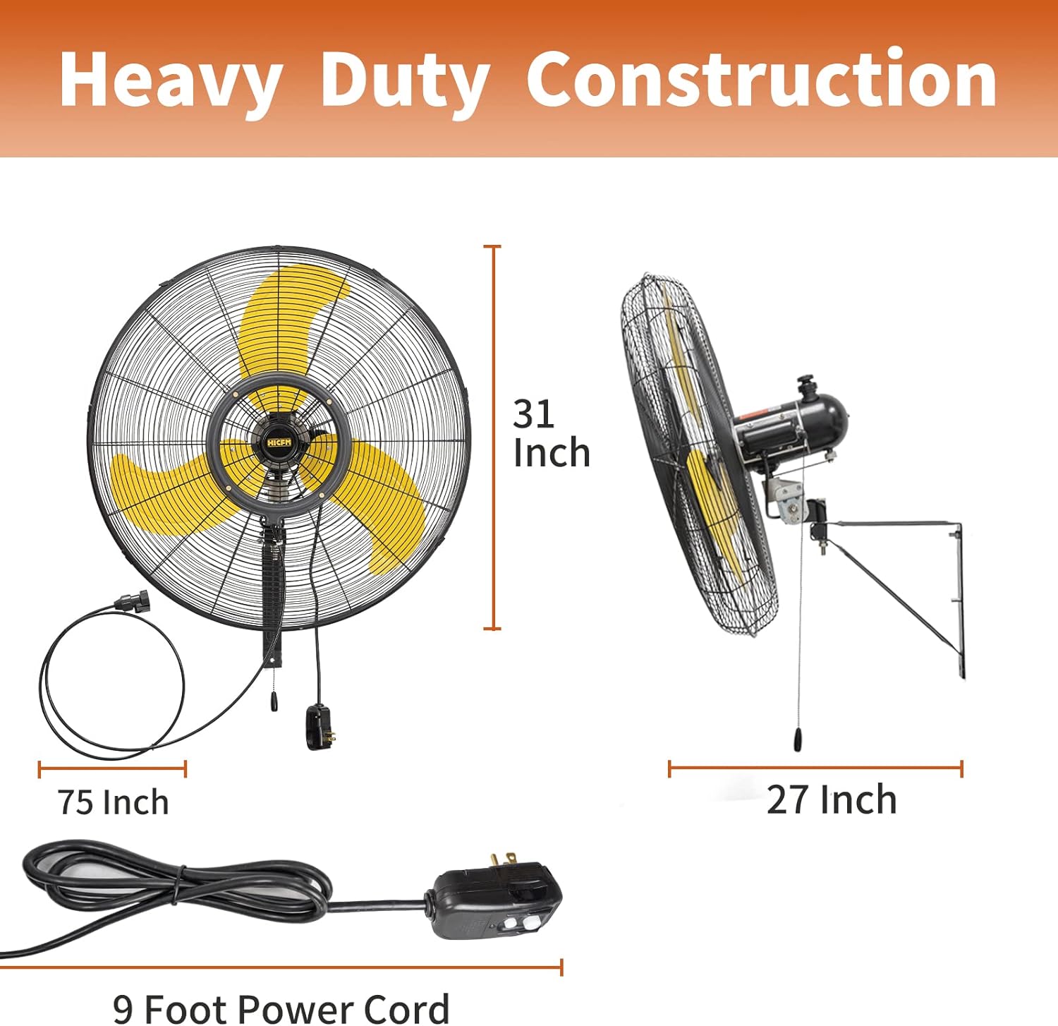 EdenDirect BLFAN2805 Wall-Mounted-Fans - View #8