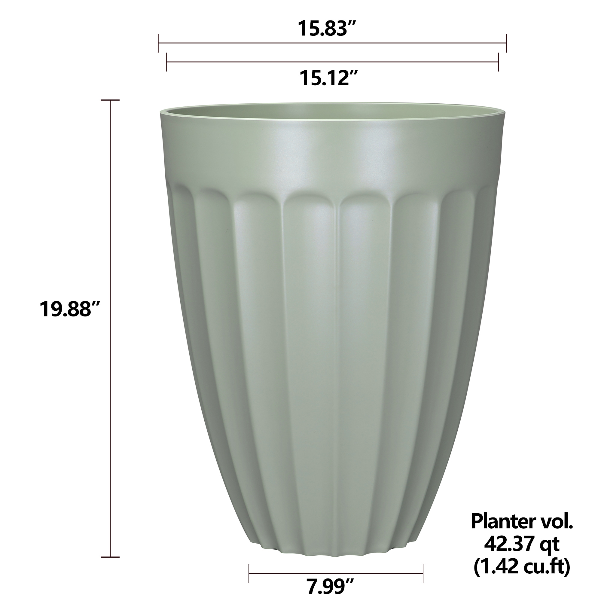 allen + roth PLJF216PGJ Planter-Window-Box - View #4