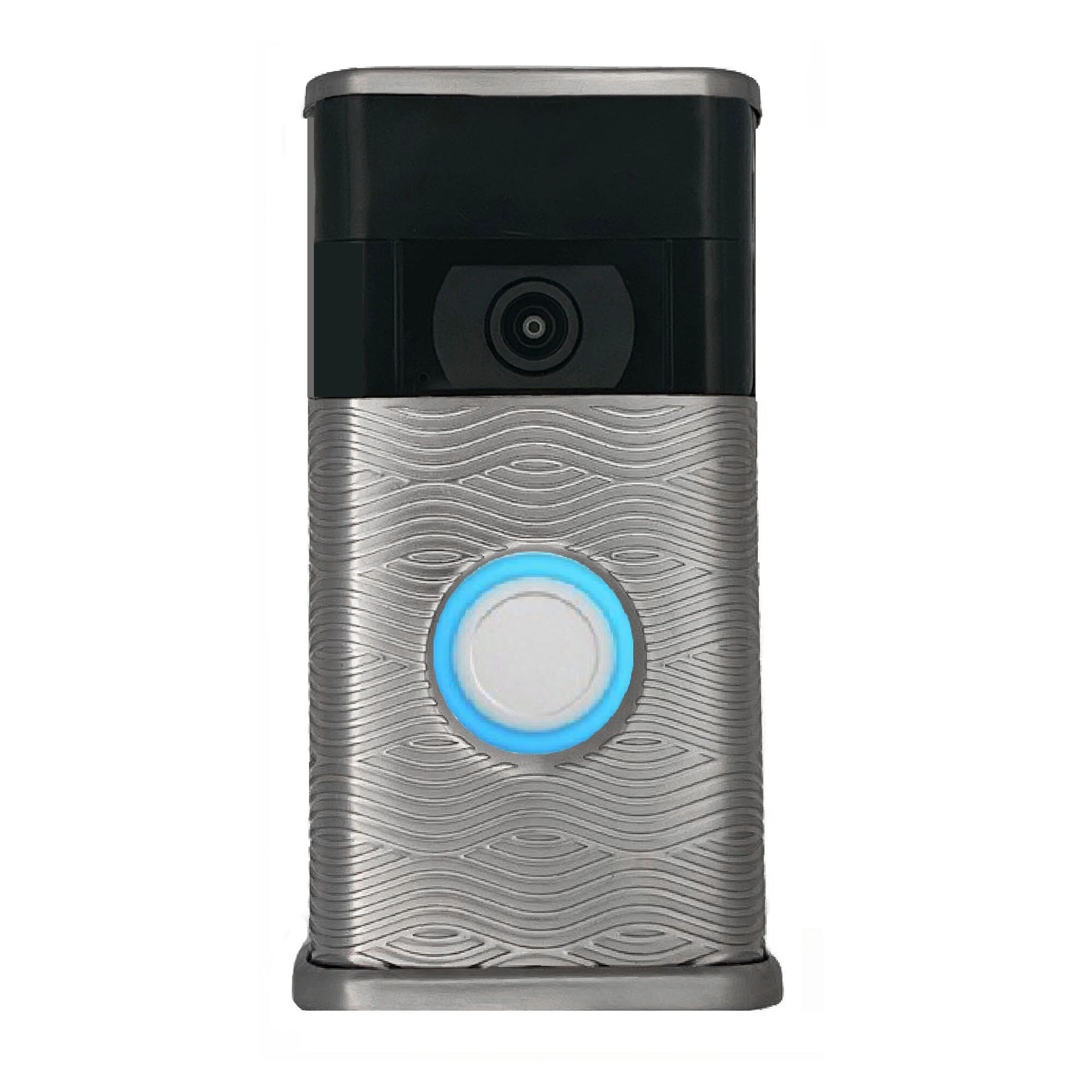 Michael Healy MHVR20073 Video Doorbell Decorative Covers (R2 Collection) Chrome Doorbell skin