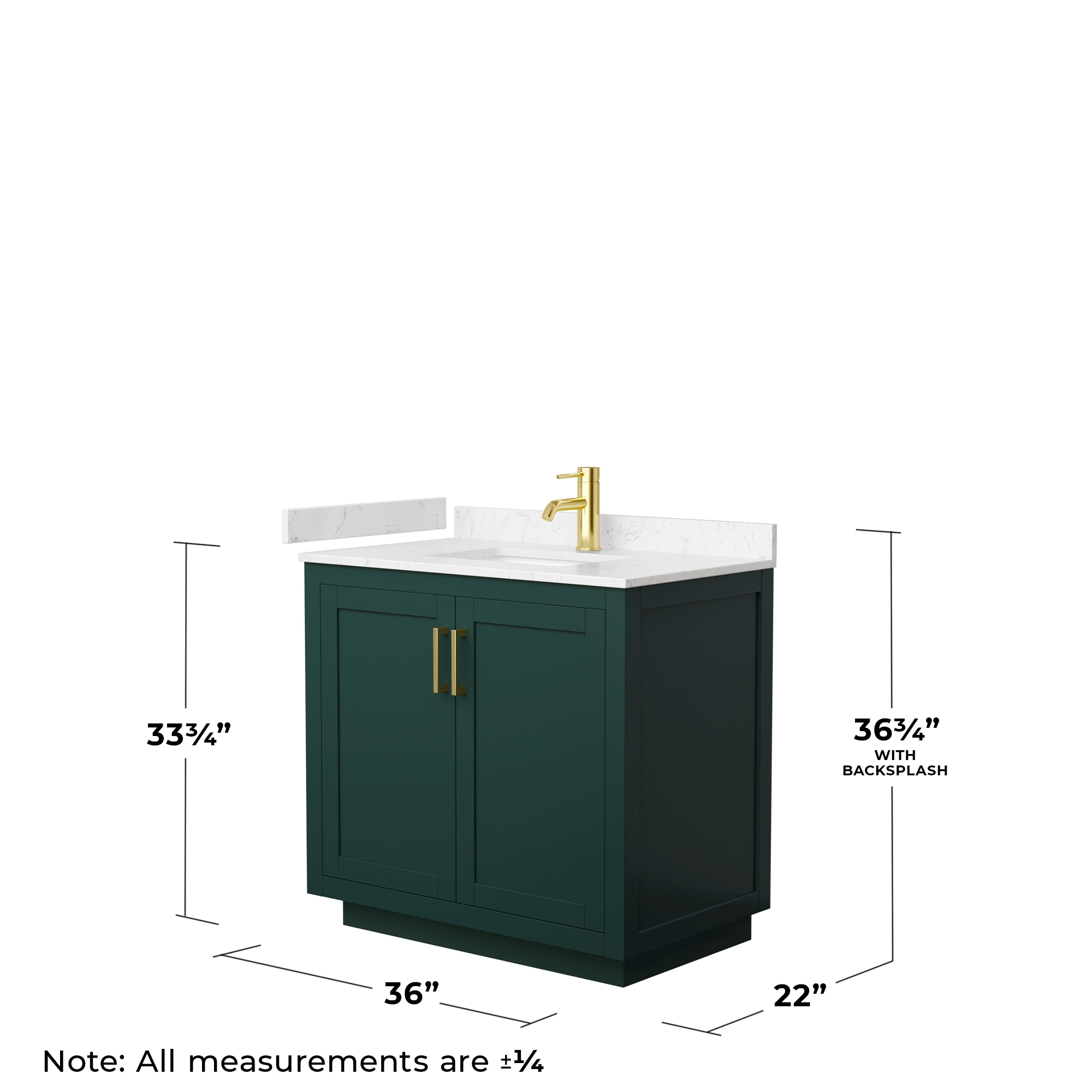 Wyndham Collection WCF292936SGDC2UNSMXX Bath-Vanity-Combo - View #5