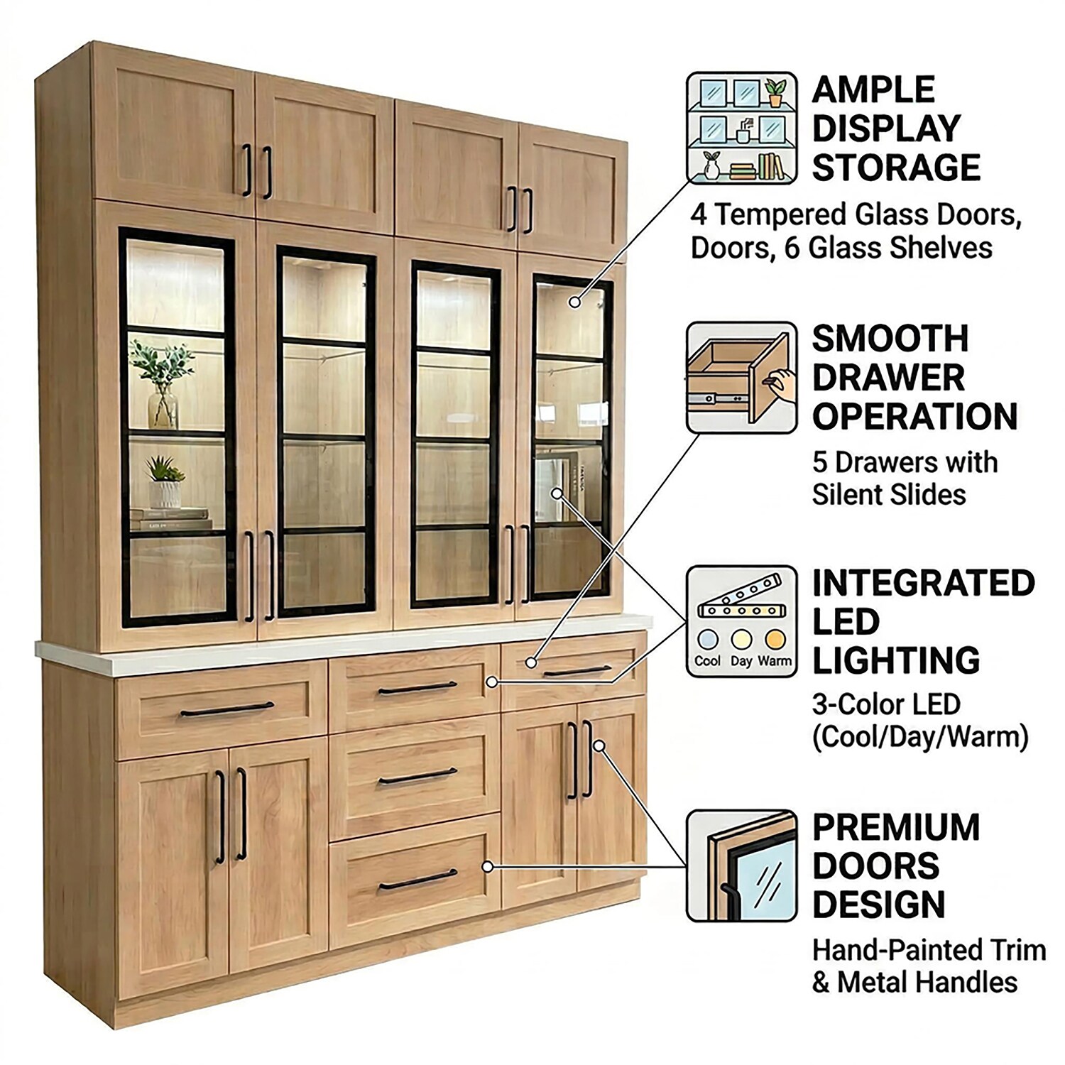 Homsee C-KF210376-01-ABCDE bookcases - View #7