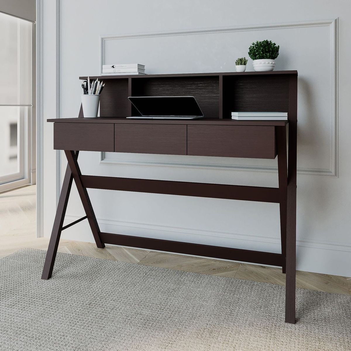 JASMODER RTA-8400-WN 21.75-Inches Multiple colors/finishes Modern/Contemporary Writing desk
