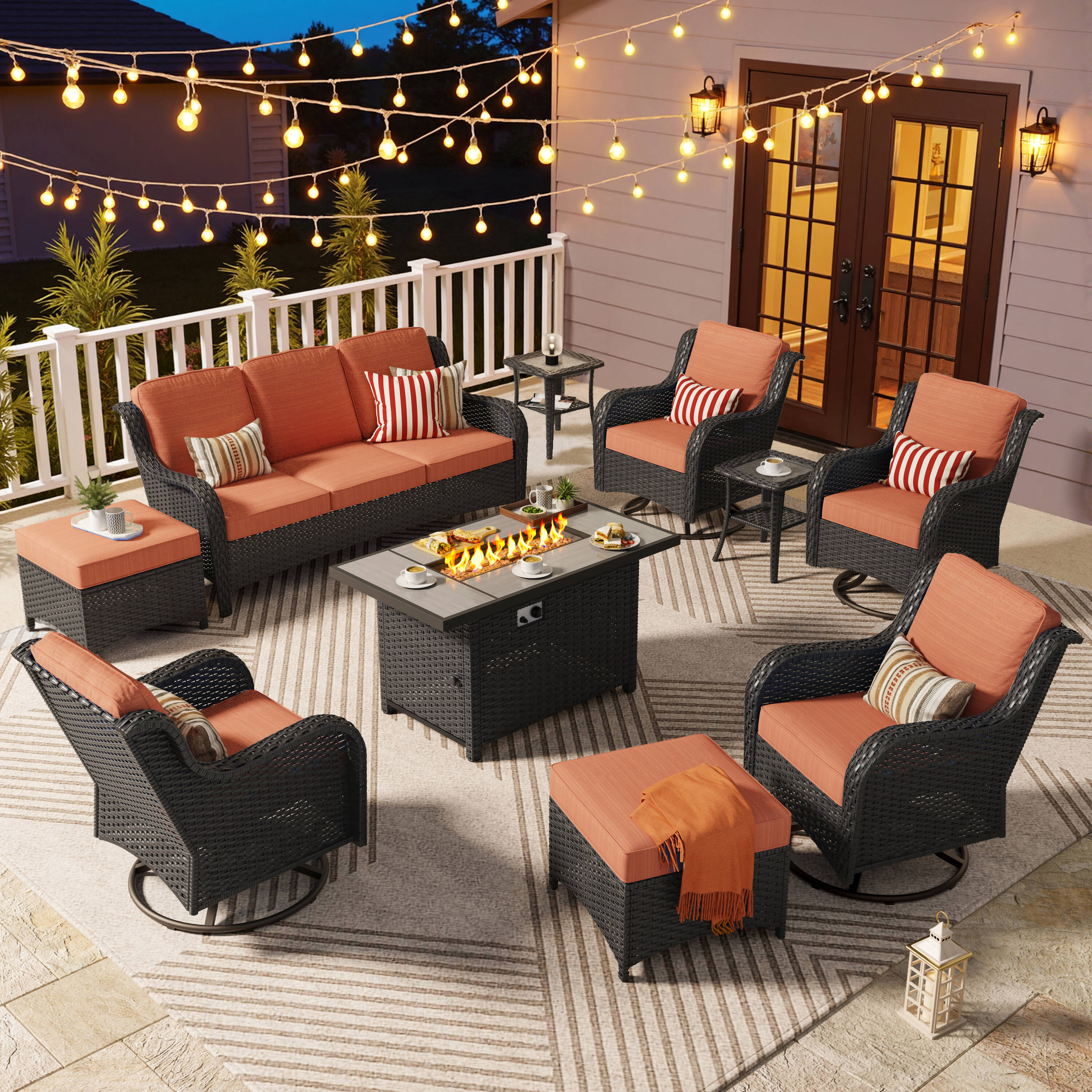 Pouuin SRFPYZNTC8-9 Patio-Conversation-Sets - View #9