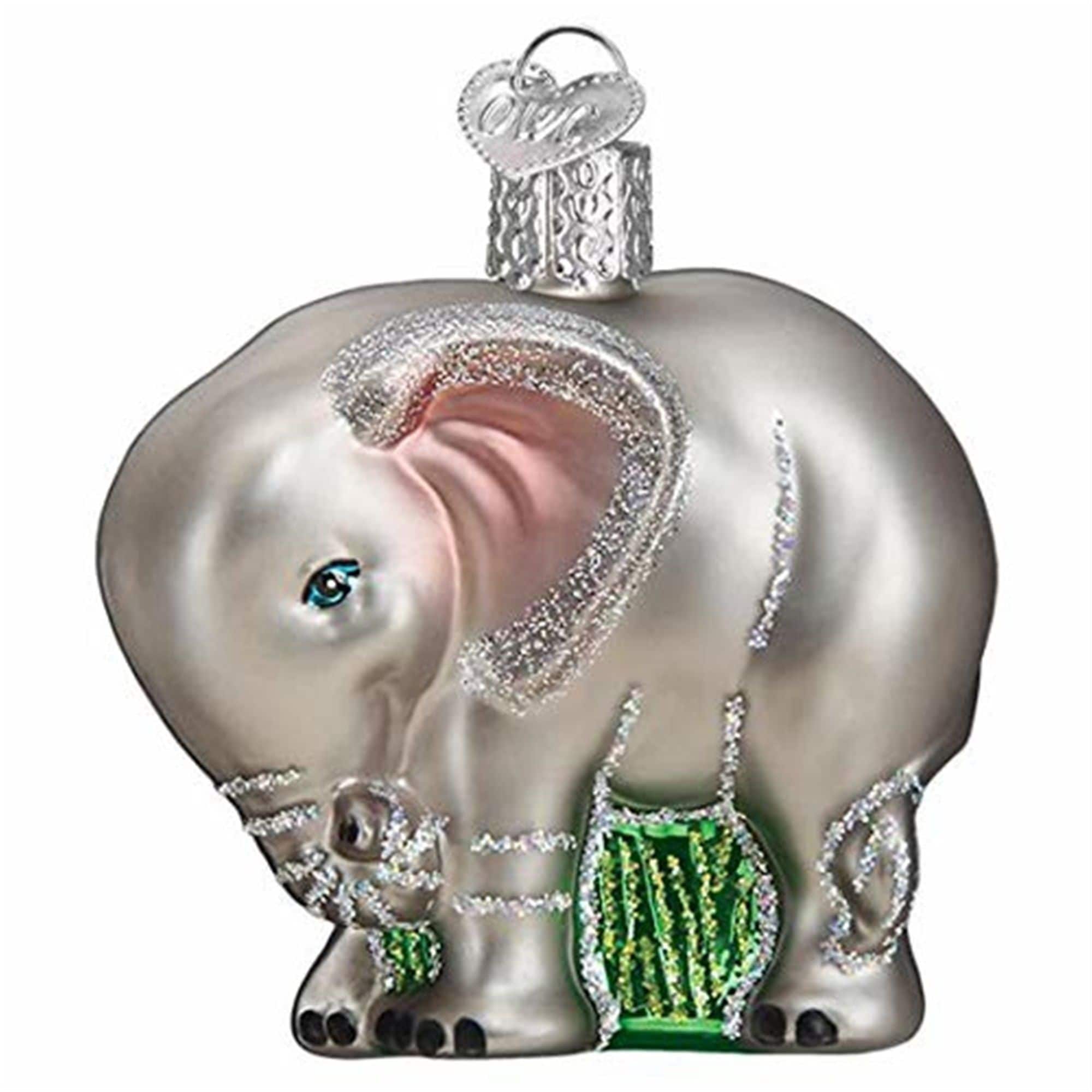 Old World Christmas 729343125767 Glass Blown Ornament - Baby Elephant