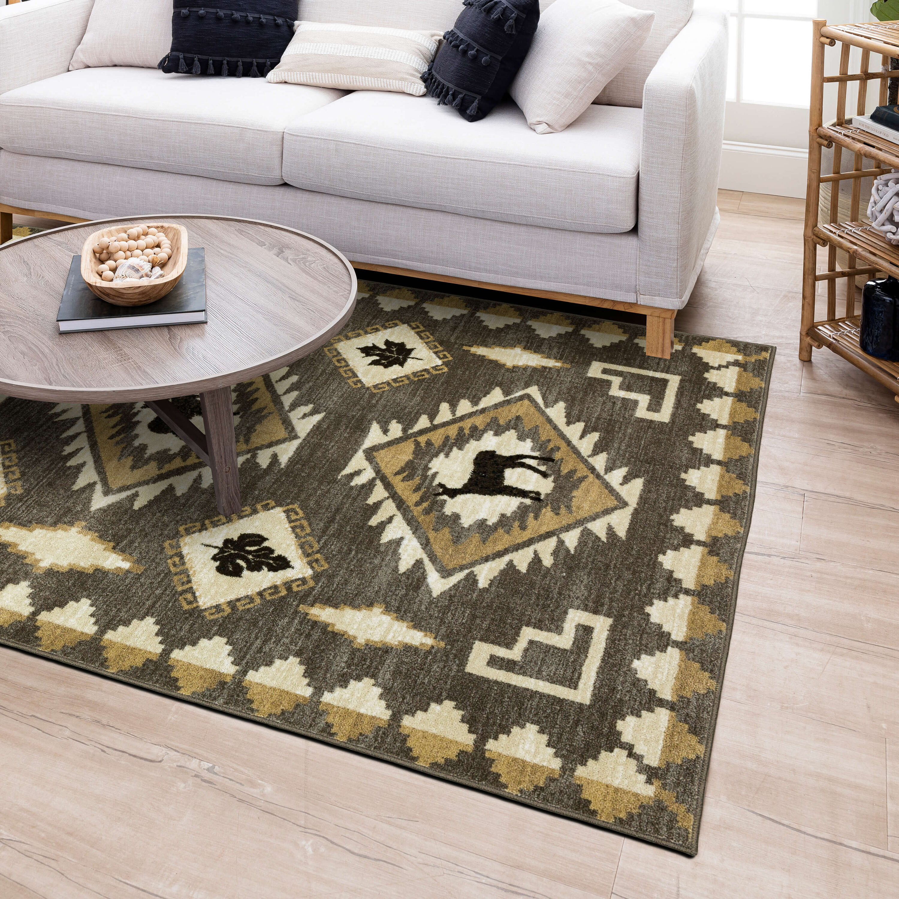 allen + roth Hideaway 8 x 10 Gray Indoor Solid Area Rug in the Rugs ...