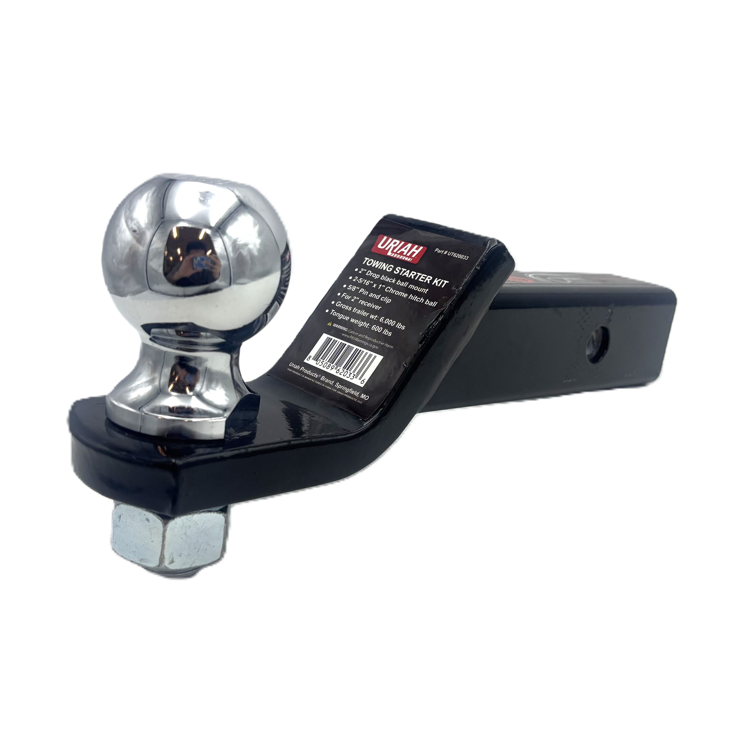 Uriah Products 2-in Drop 2-5/16-in Ball, Pin Clip Starter Kit