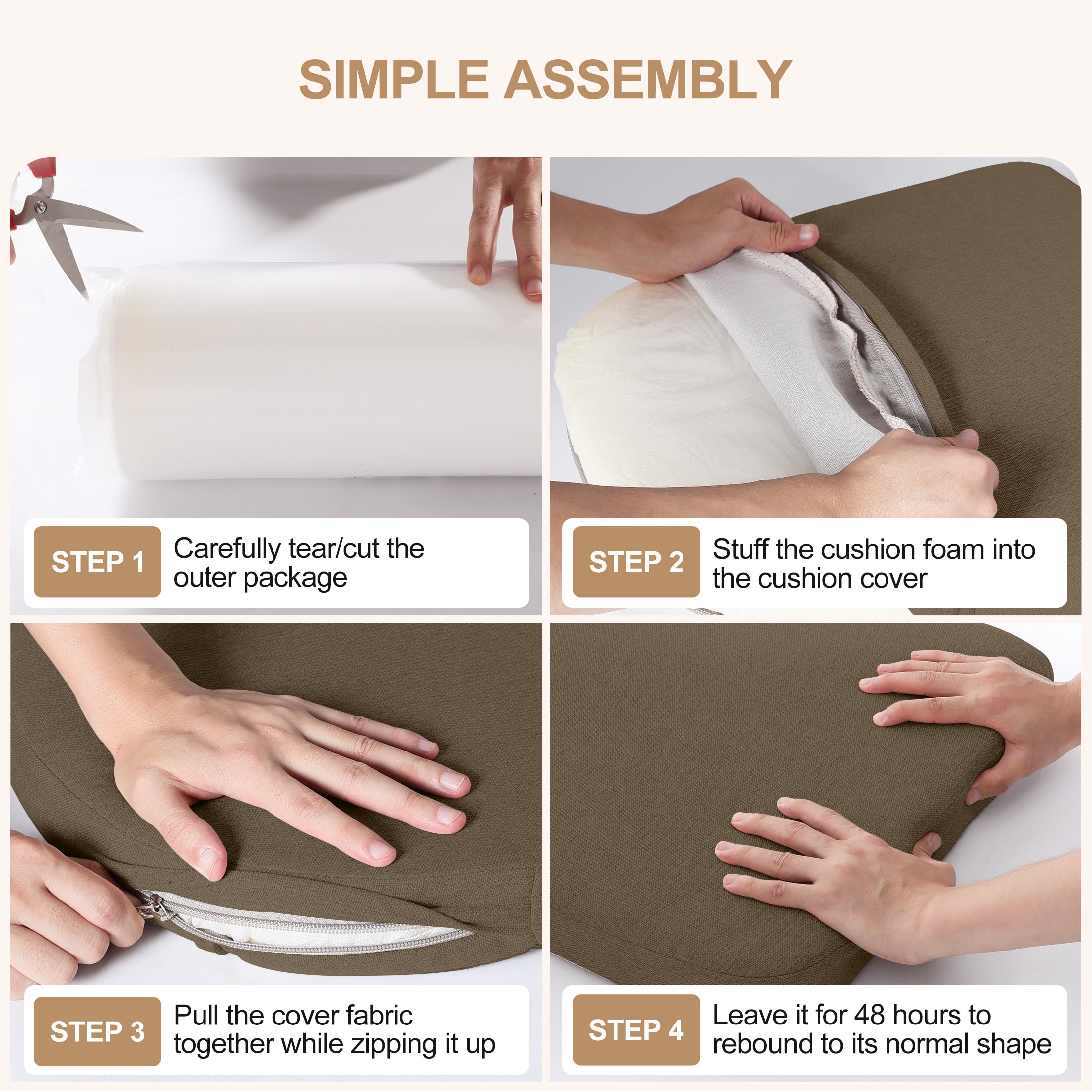 AAAAAcessories LS-DCCLU-HUIHE-2P Indoor-Chair-Cushions - View #9