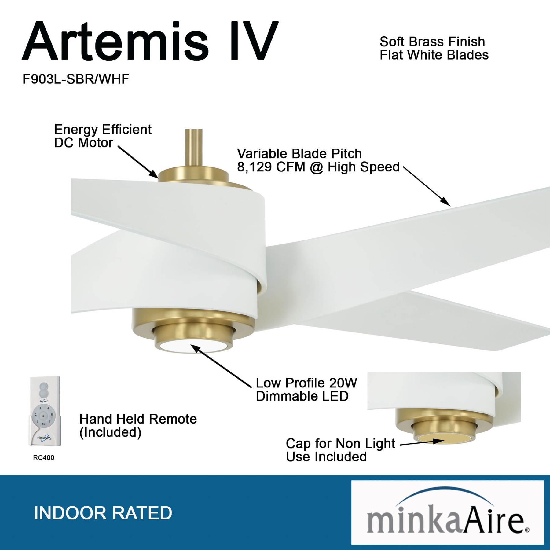 Minka Aire F903L-SBR/WHF Ceiling-Fans - View #4