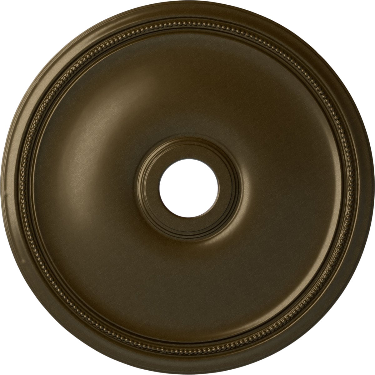 Ekena Millwork CM24THBRS Theia 24-in W x 24-in L Painted Brass Polyurethane Whole Ceiling Medallion