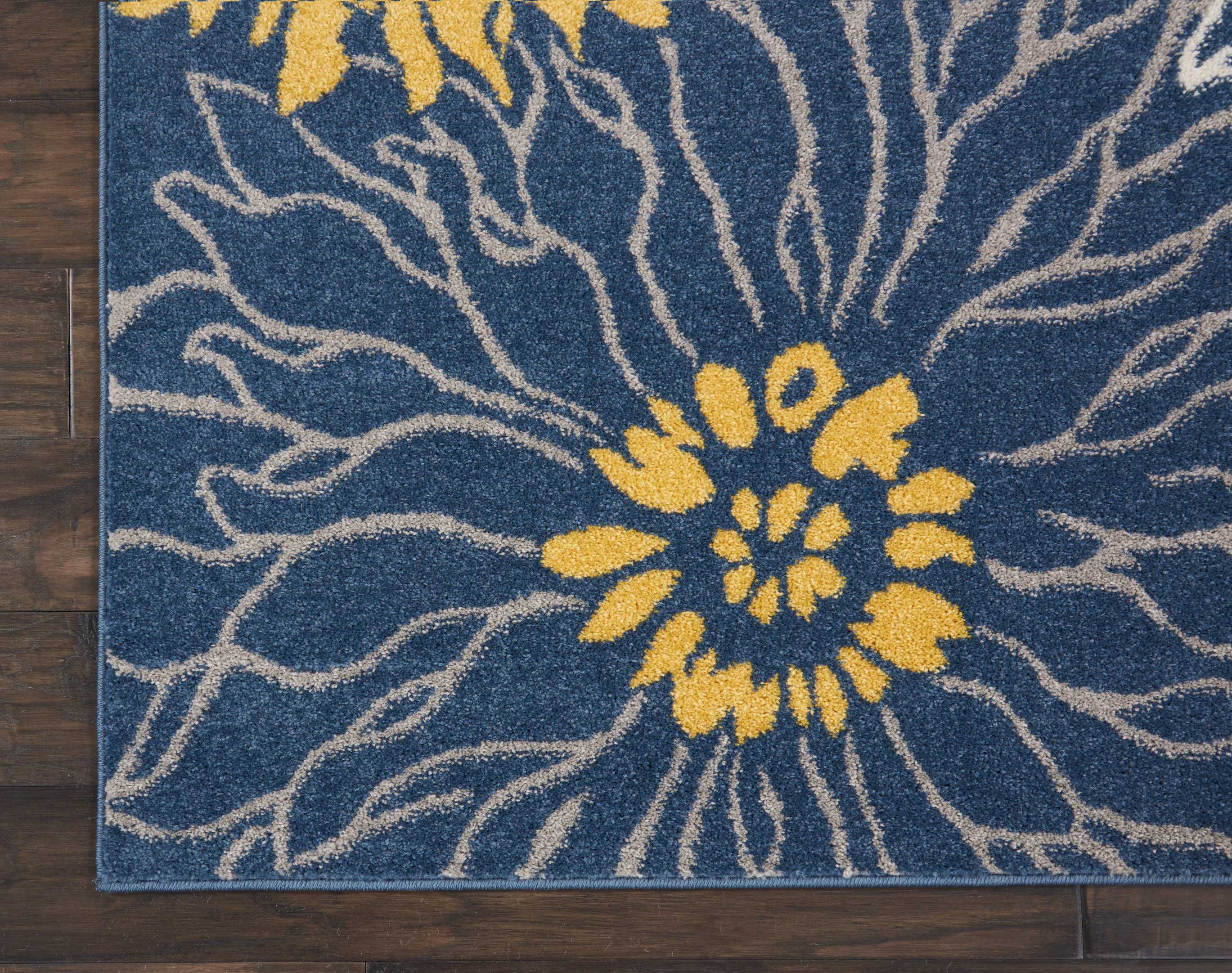 Nourison Passion 8 X 10 (ft) Blue Indoor Abstract Area Rug in the Rugs ...