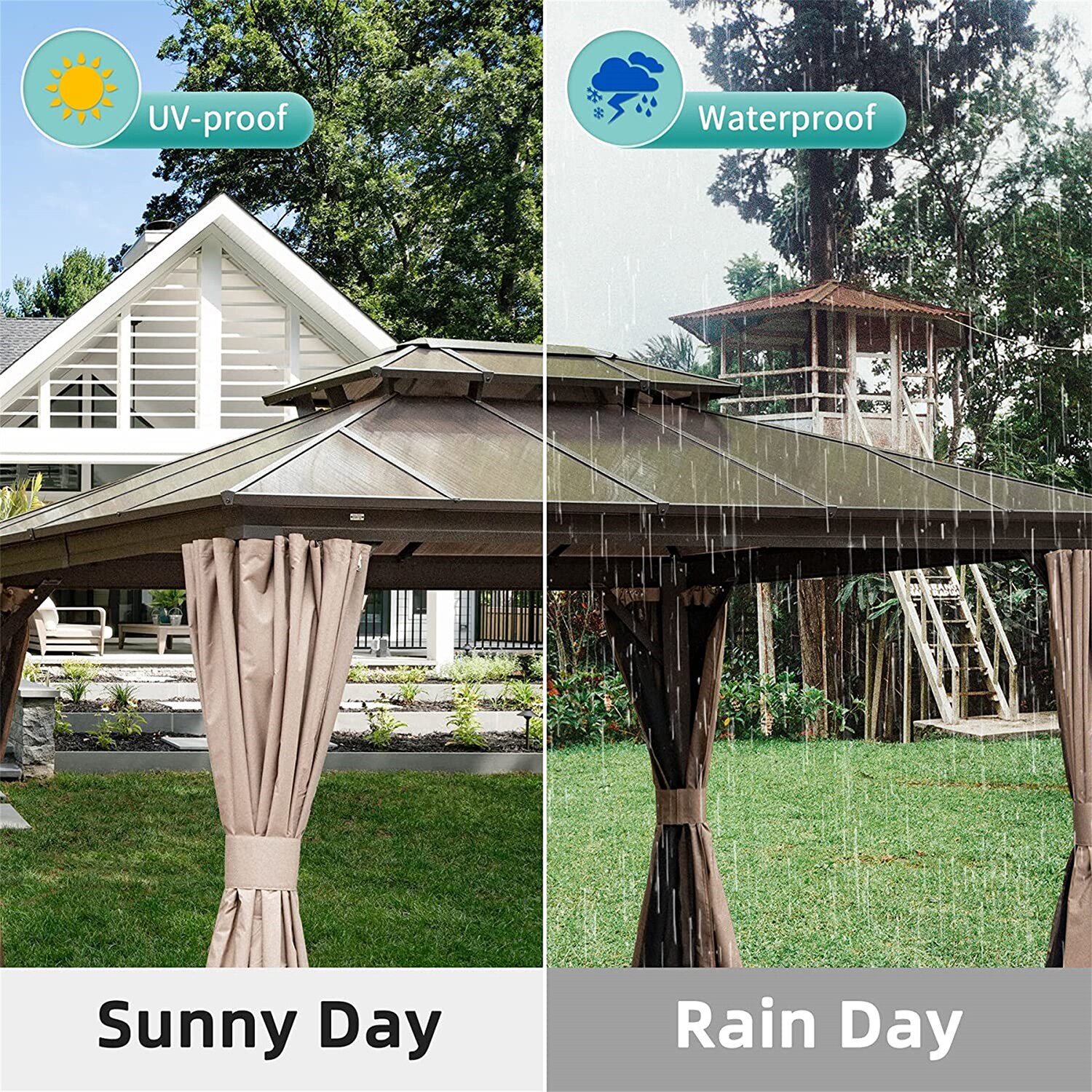 Mondawe MA-DLOS210 Wood-Resin-Gazebos - View #2