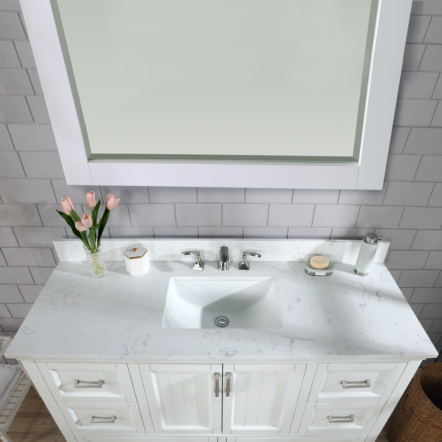 Altair 538060S-WH-AW Bath-Vanity-Combo - View #2