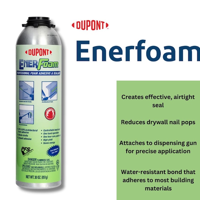 ENERFOAM 342094 Professional Foam Sealant Expanding Spray 30 oz