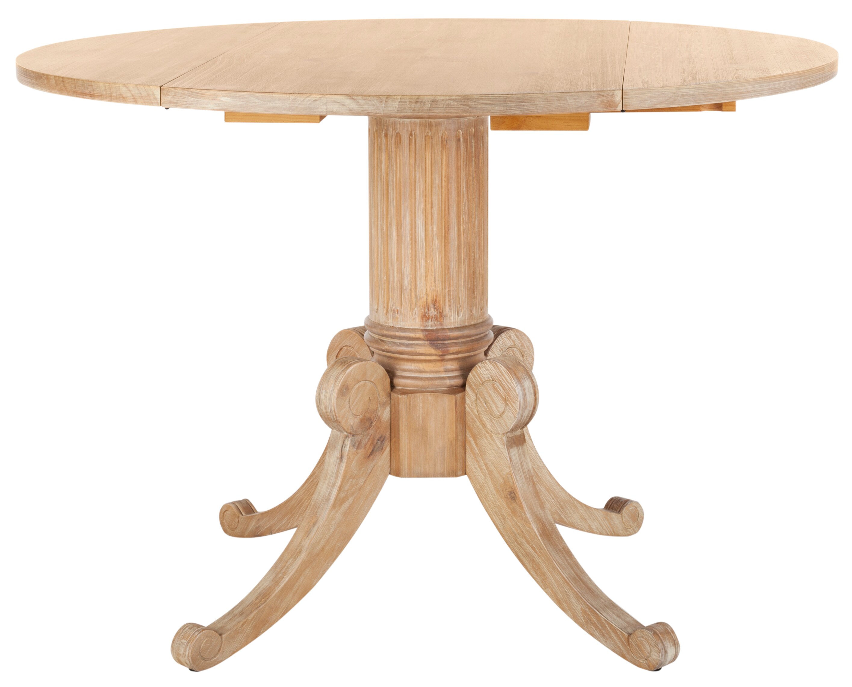 Safavieh Forest Rustic Natural Round, Rustic Wood Dining Table Round