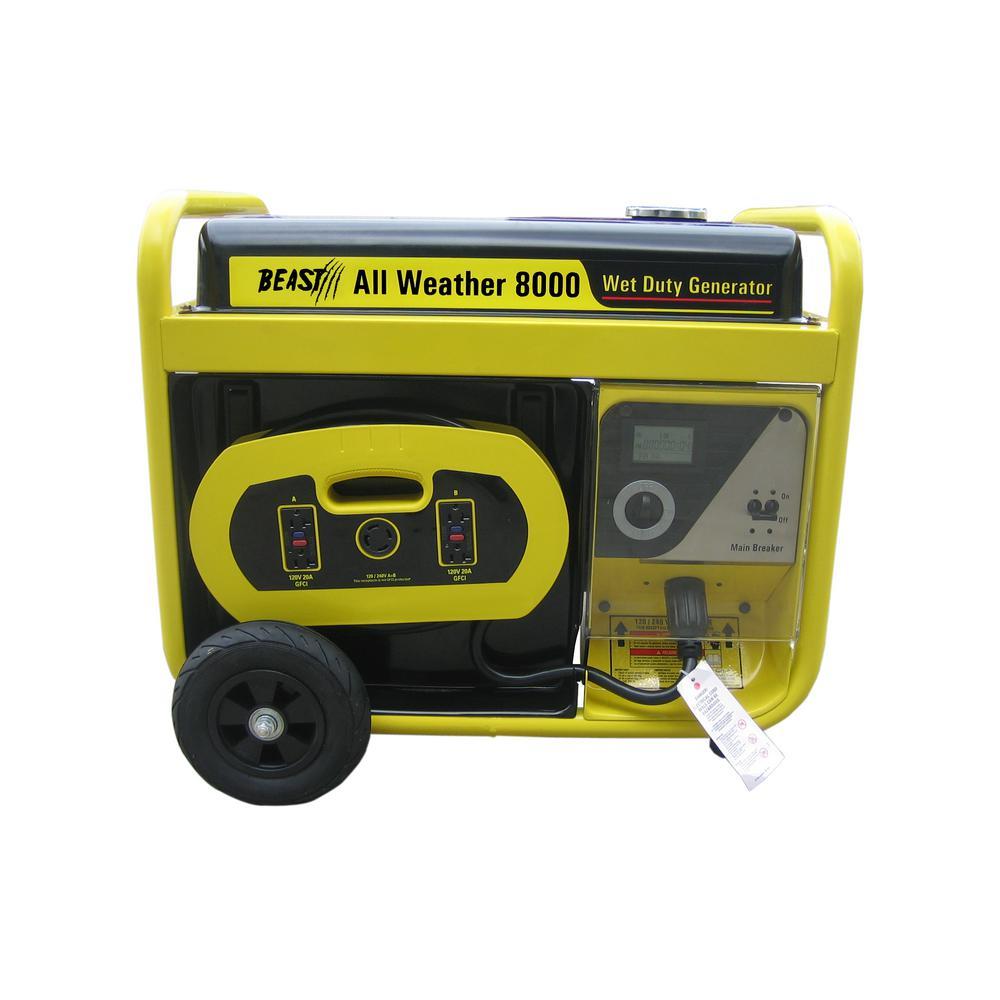 Beast G8000BM17 DEK 8000-Watt Gasoline Portable Generator (Cord Set Included)