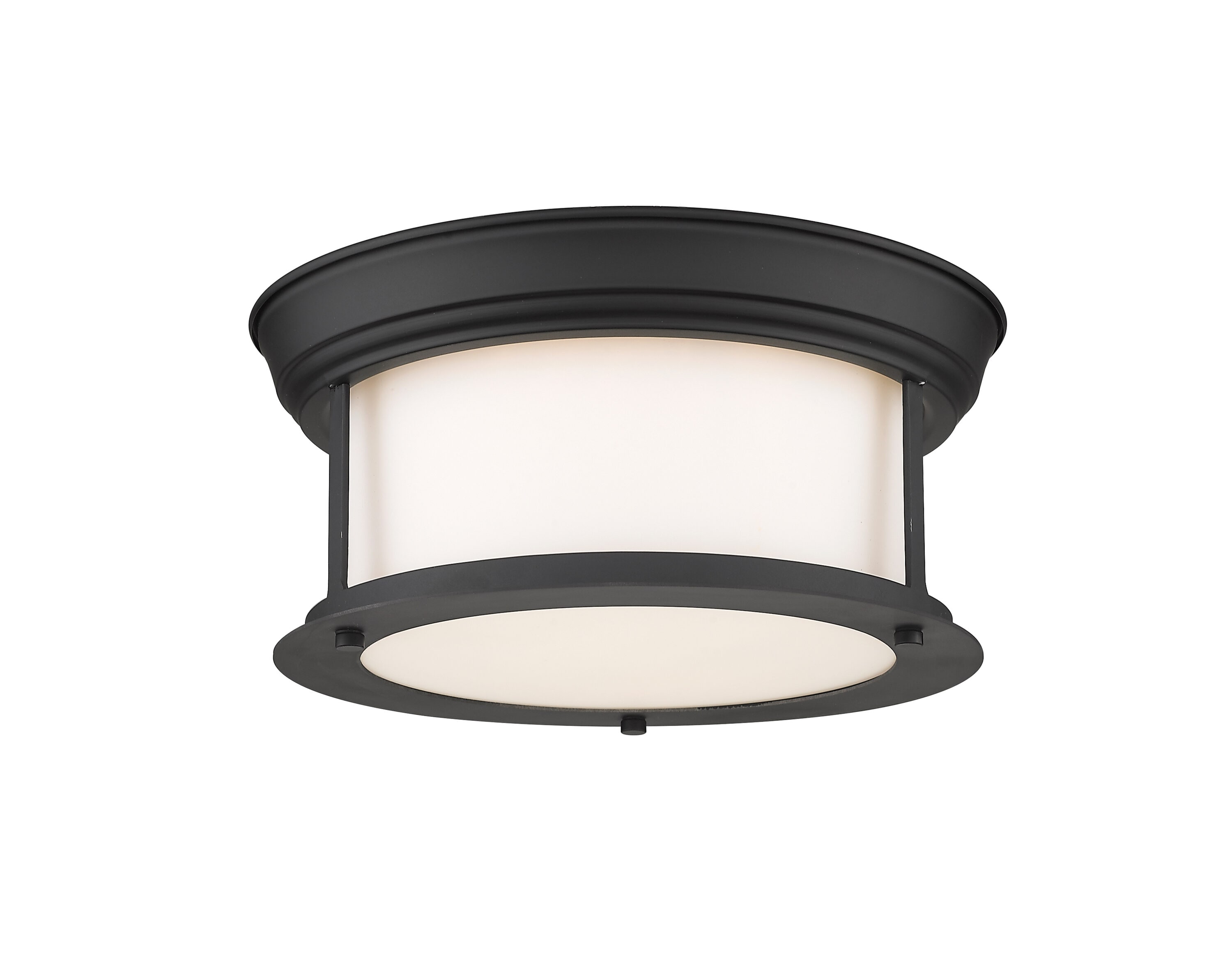 Z-Lite 2011F10-MB Sonna 2 -Light 11-in Matte Black Flush Mount Light